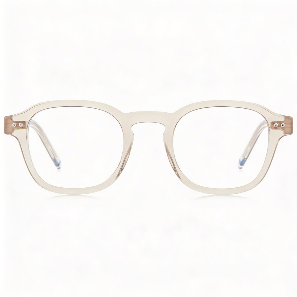 Tommy Hilfiger Men's Modern ECO ACETATE Frame Beige Sunglasses with Beige Polycarbonate Lenses 48mm