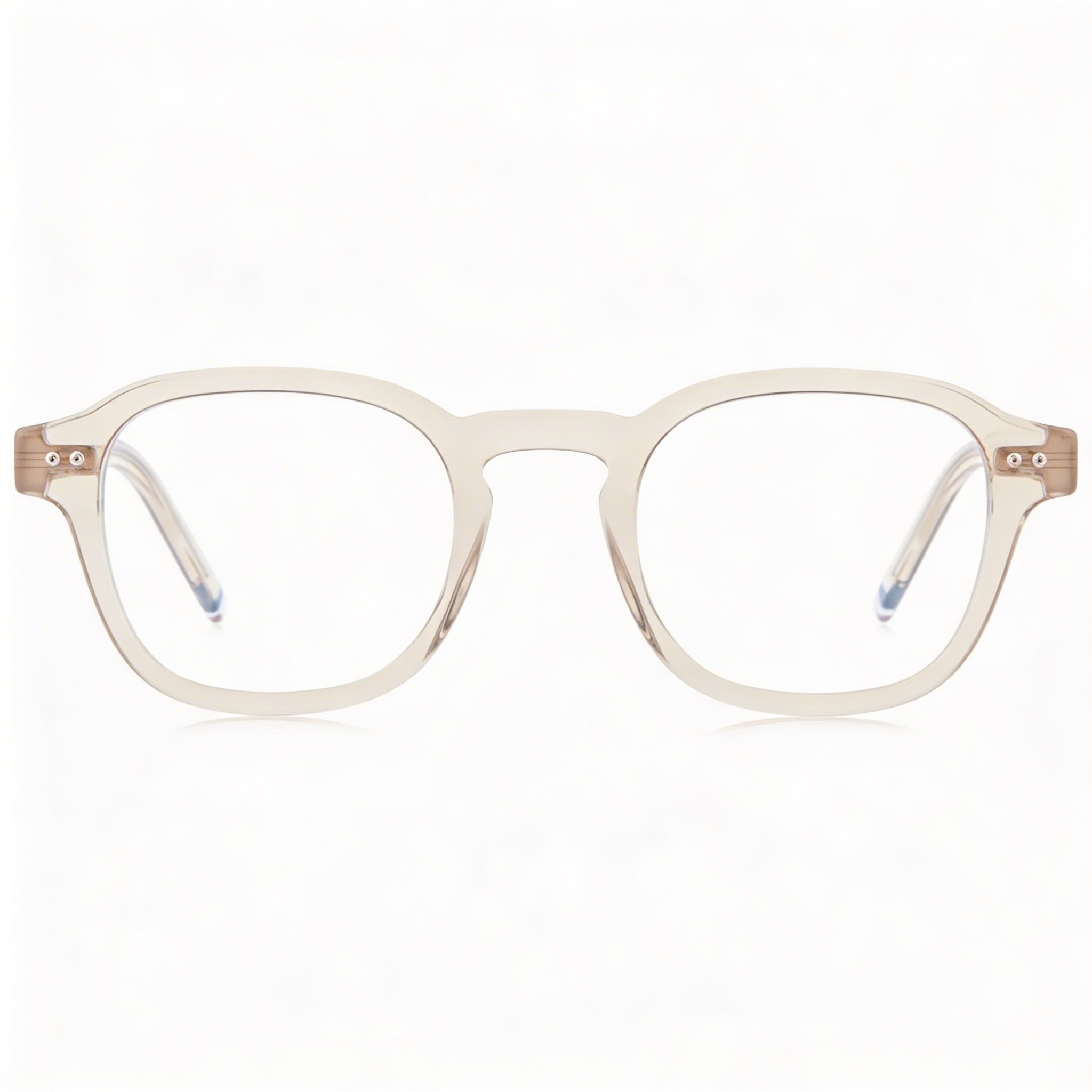 Tommy Hilfiger Men's Modern ECO ACETATE Frame Beige Sunglasses with Beige Polycarbonate Lenses 48mm, Photo 2