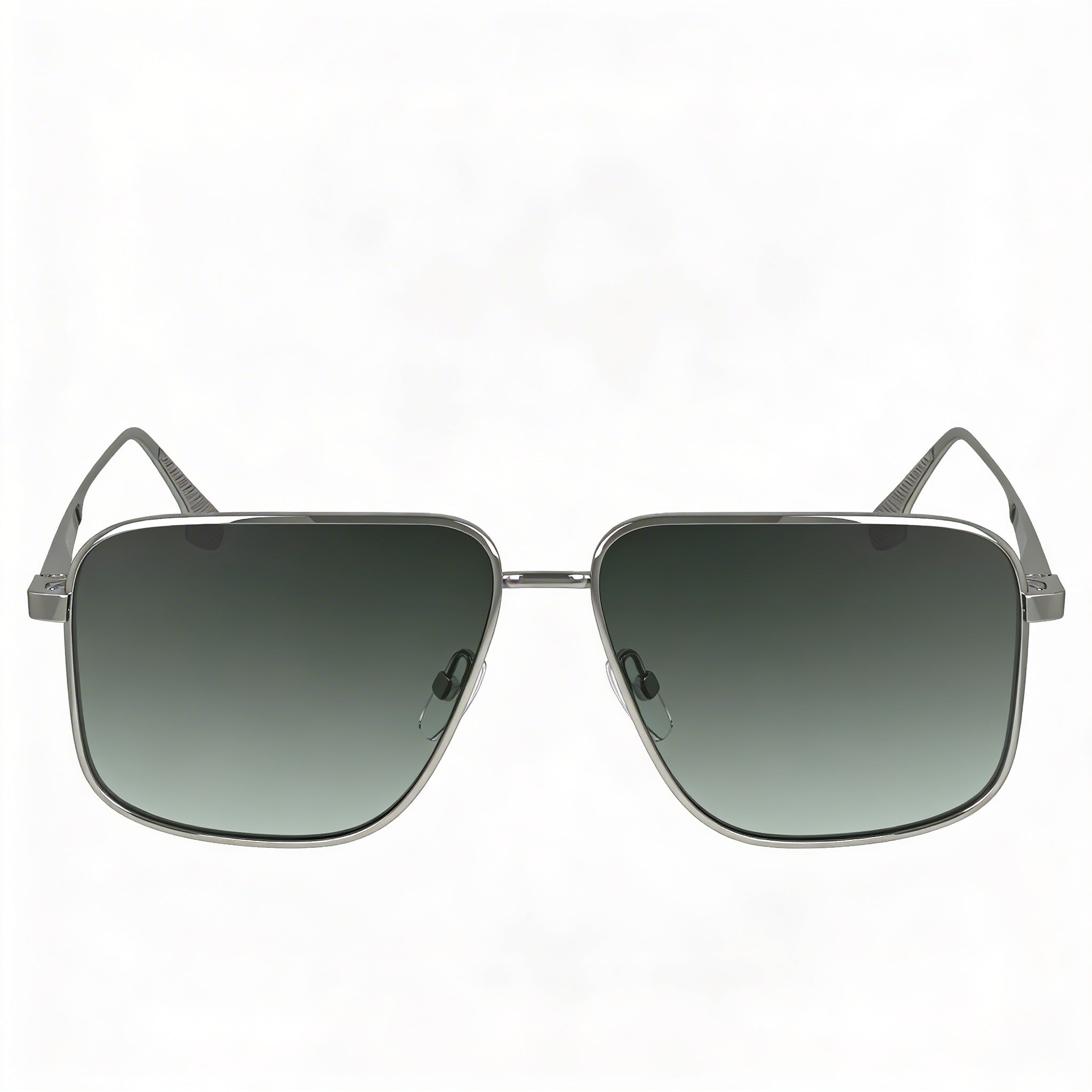 Victoria Beckham VB243S Modern Women's Metallo Frame Sunglasses with Silver Green Gradient Lenses, UV Protection, 57mm, Photo 2
