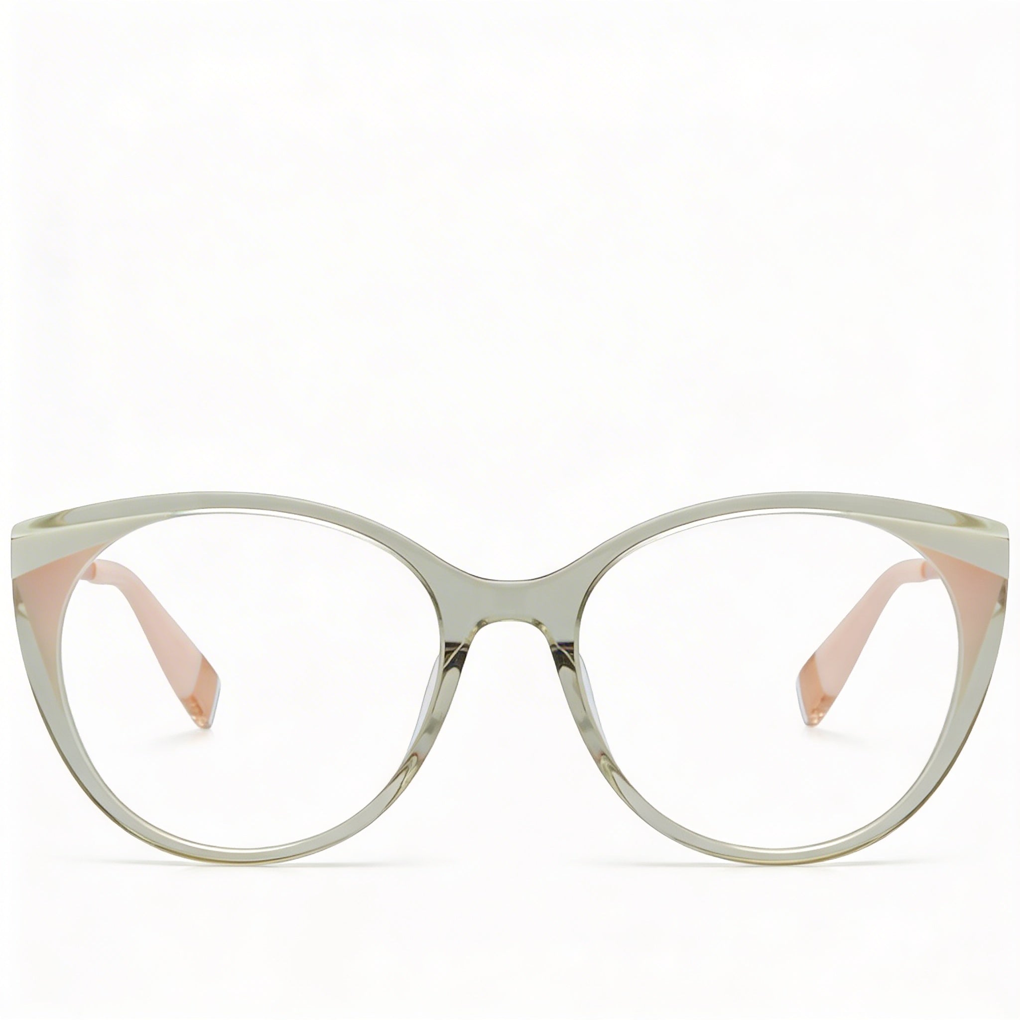 Furla Casual. Women’s Acetate Frame Grigio/Verde Lucido Non Polarized Polycarbonate Sunglasses 53mm, Photo 2
