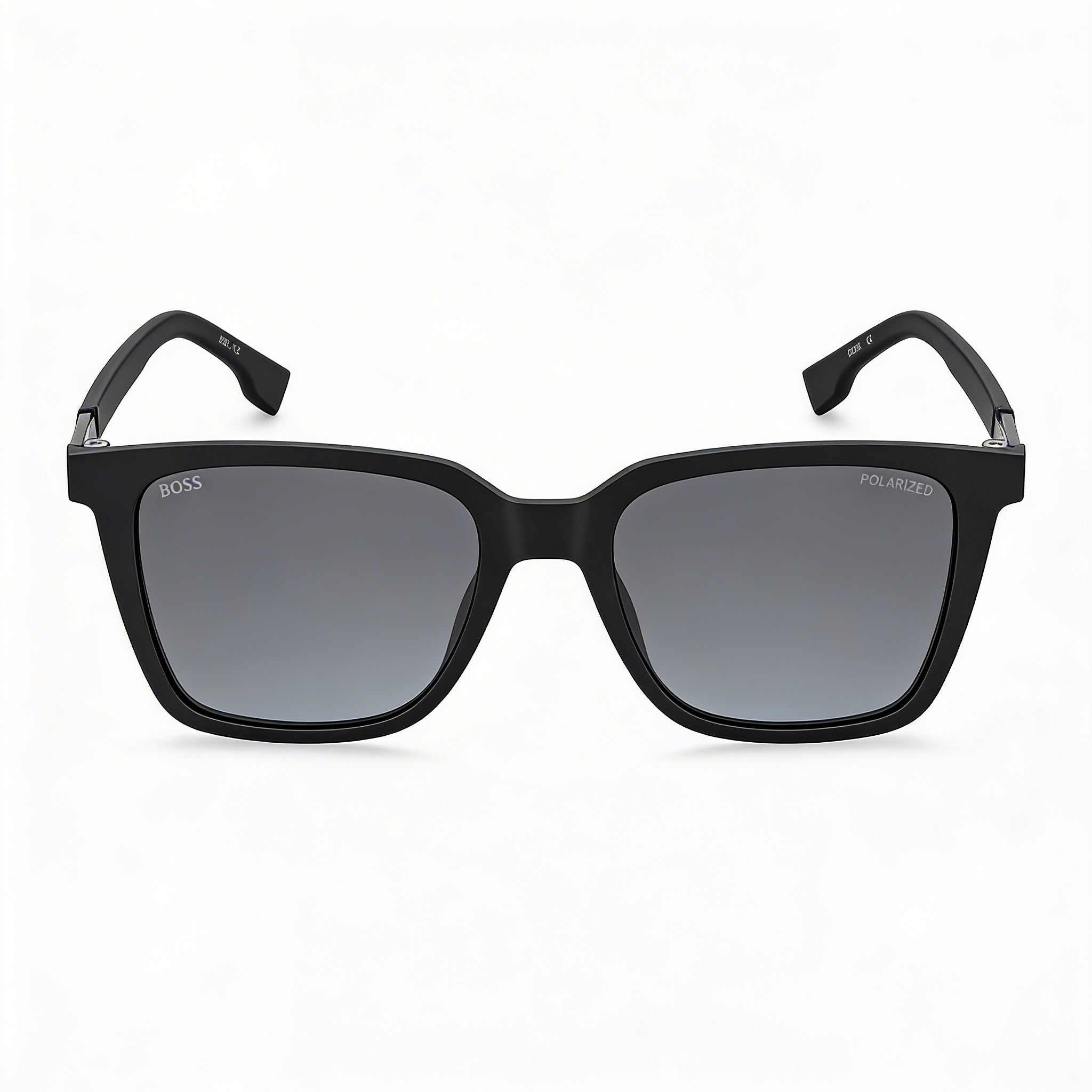 HUGO BOSS 1574/S Gafas de Sol Rectangulares Unisex Negras Grises de Poliamida con Protección UV Espejo Gris Claro 53-19-150mm, Photo 2