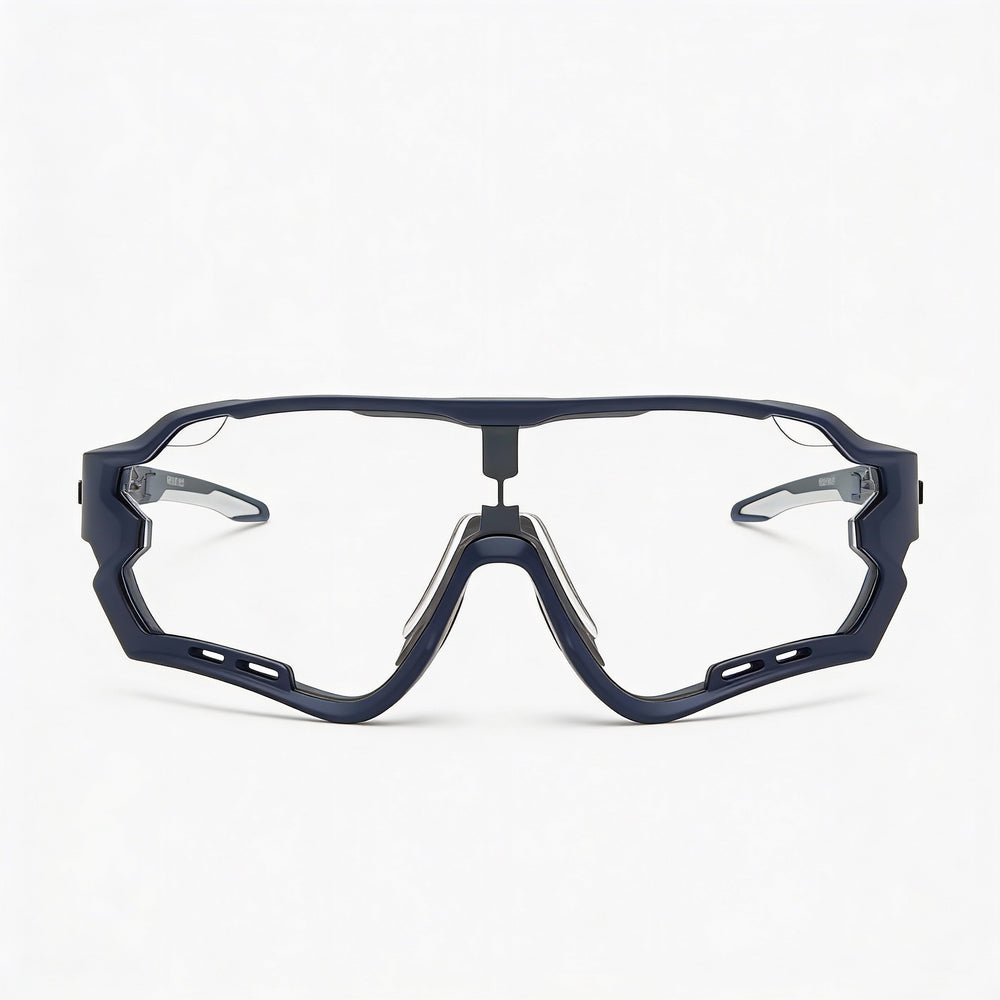 Fila Sfi112 Men's Blue Lightweight Plastic Frame Sunglasses with Acetate Lenses and UV Protection