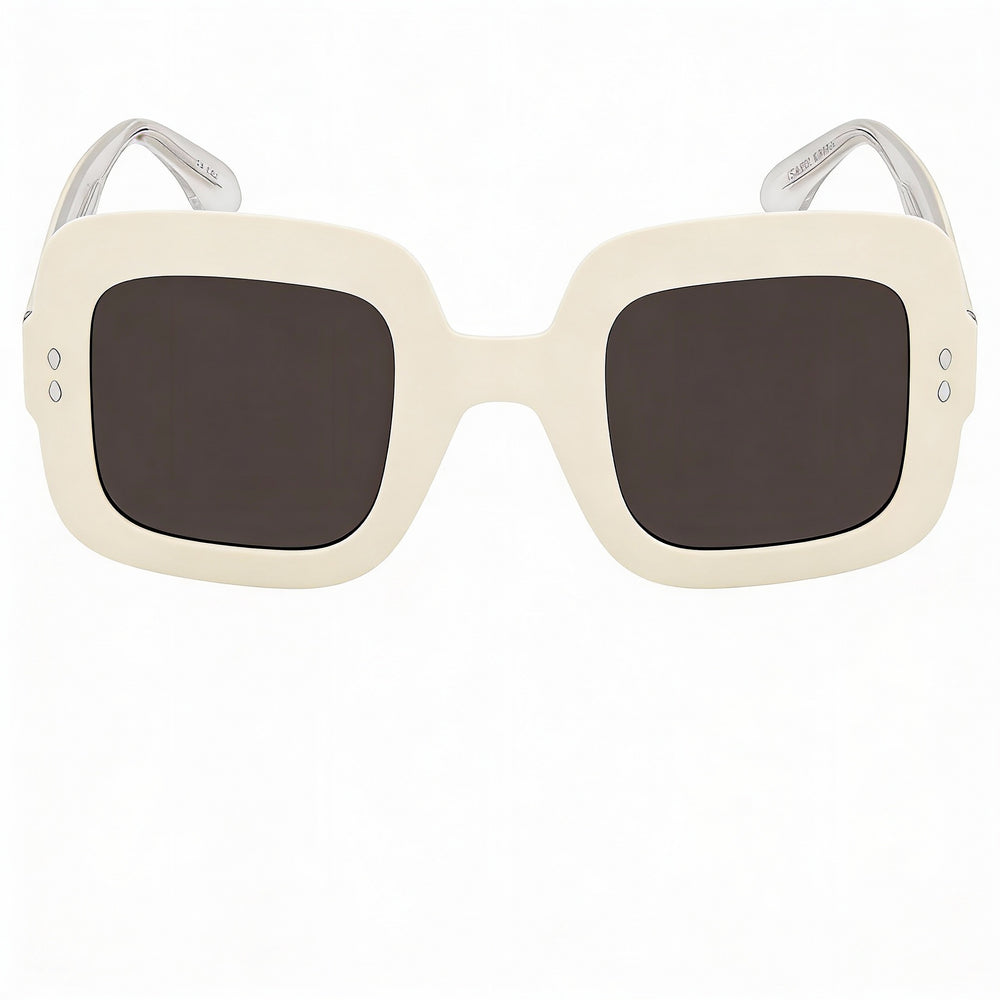 Isabel Marant IM 0074/G/S Gafas de sol cuadradas de acetato para mujer, sin polarizar, con protección UV, 49 mm, color marfil