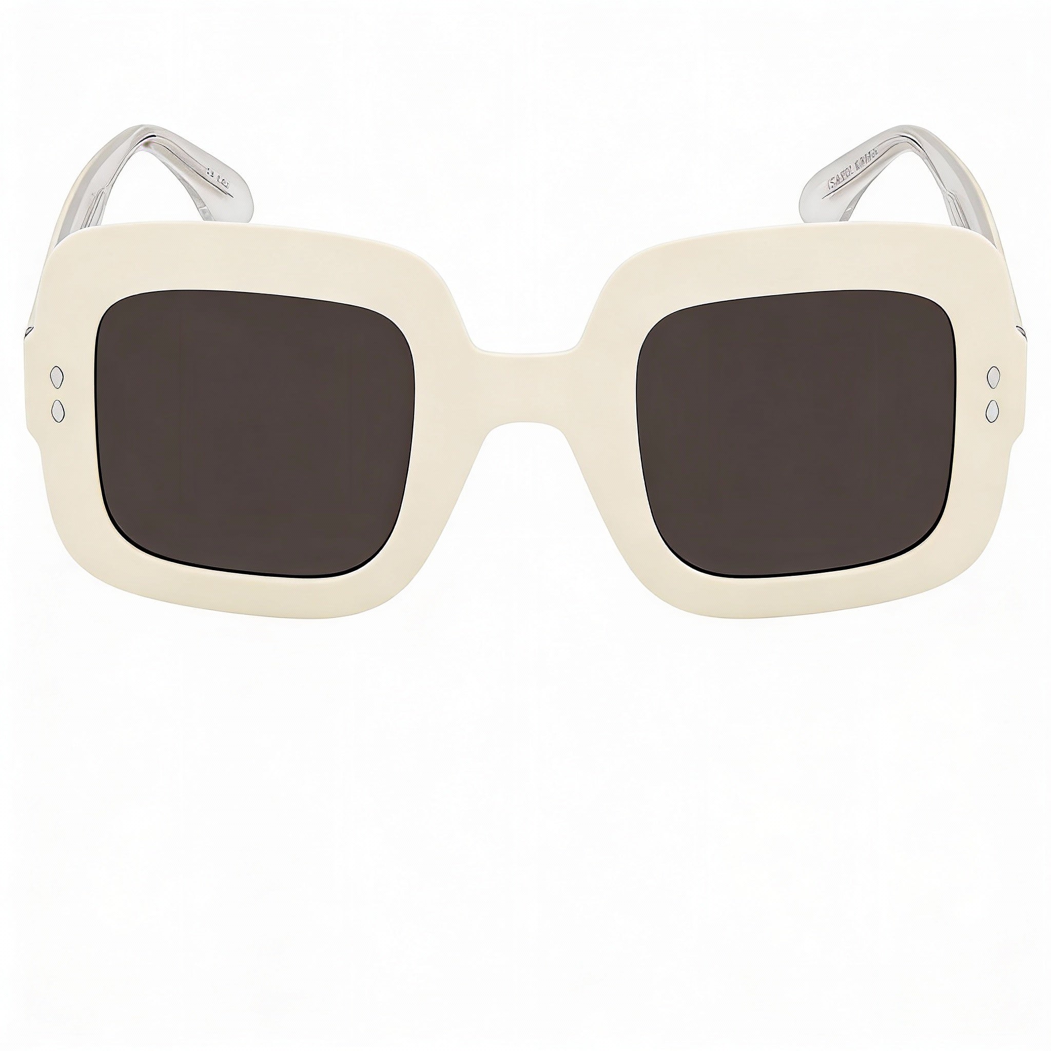Isabel Marant IM 0074/G/S Women's Acetate Square Non-Polarized UV Protection Sunglasses 49mm Ivory, Photo 2