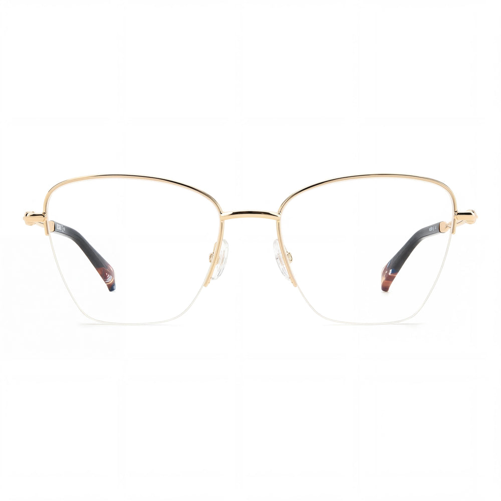 M Missoni Modern Women's Rose Gold Alloy Steel Frame, Rose Gold Polycarbonate Lens Eyeglasses, 53mm Lens, 18mm Bridge, 140mm Temple