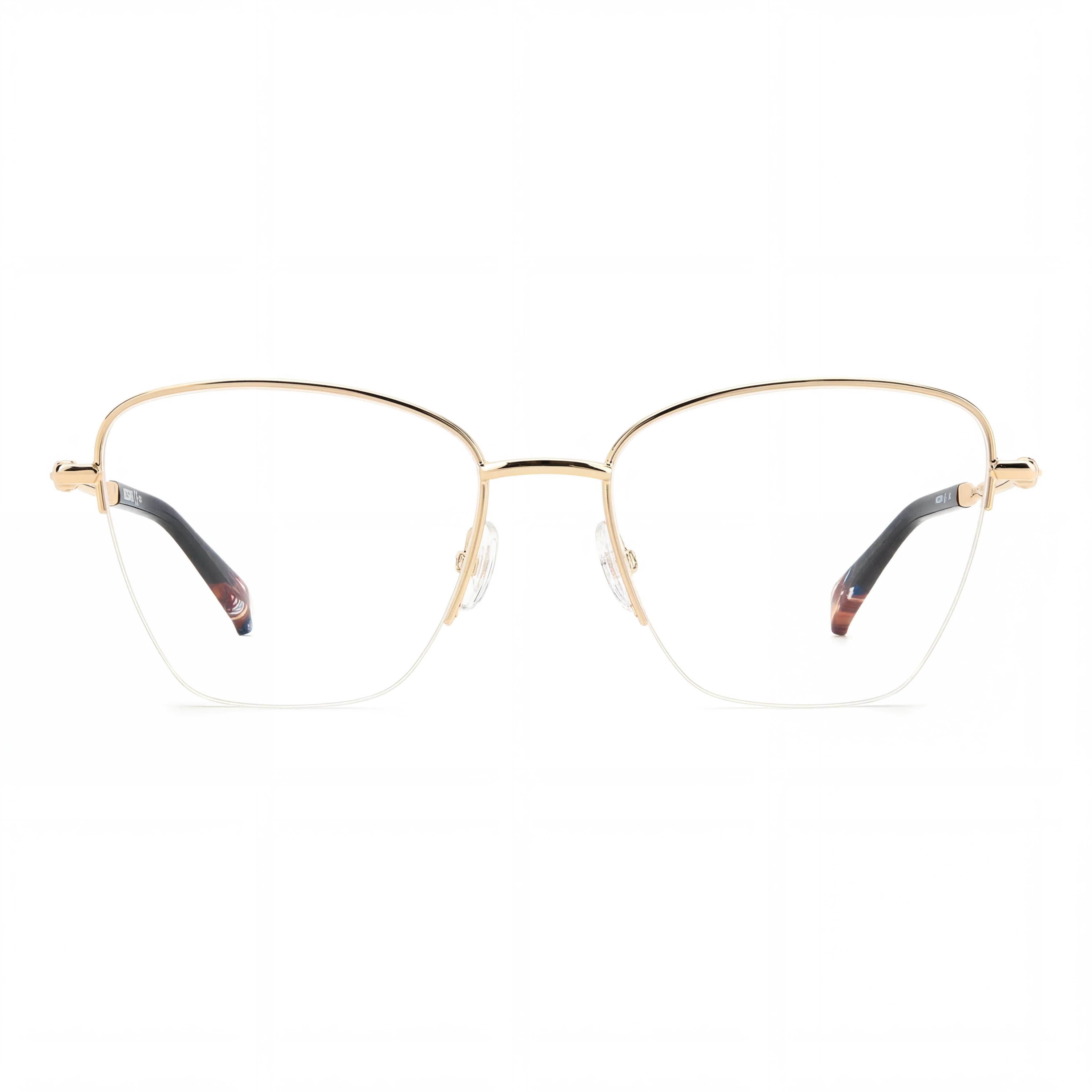 M Missoni Modern Women's Rose Gold Alloy Steel Frame, Rose Gold Polycarbonate Lens Eyeglasses, 53mm Lens, 18mm Bridge, 140mm Temple, Photo 2
