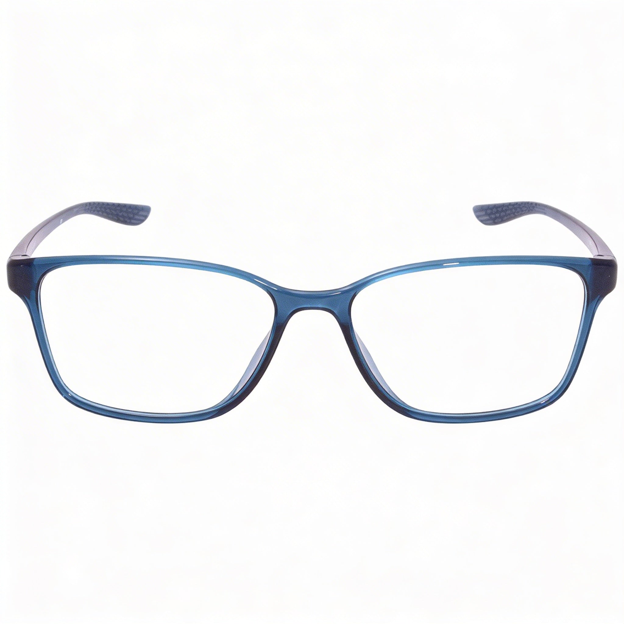 Nike 7027 Metal Frame Eyeglasses for Men with Lenses, Midnight Turq, 53-15-140, Photo 1