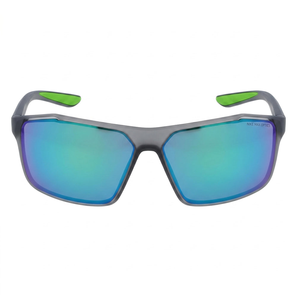 Gafas de sol de hombre casuales Nike, montura de plástico, protección UV, gris oscuro mate, verde, azul multicolor 65mm