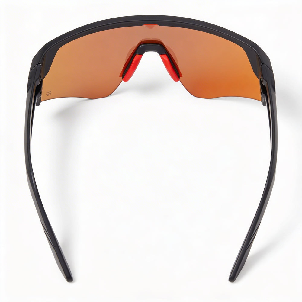 Spy Monolith Speed Unisex Matte Black Happy Boost Polar Orange Mirror UV Protected 142mm Sunglasses