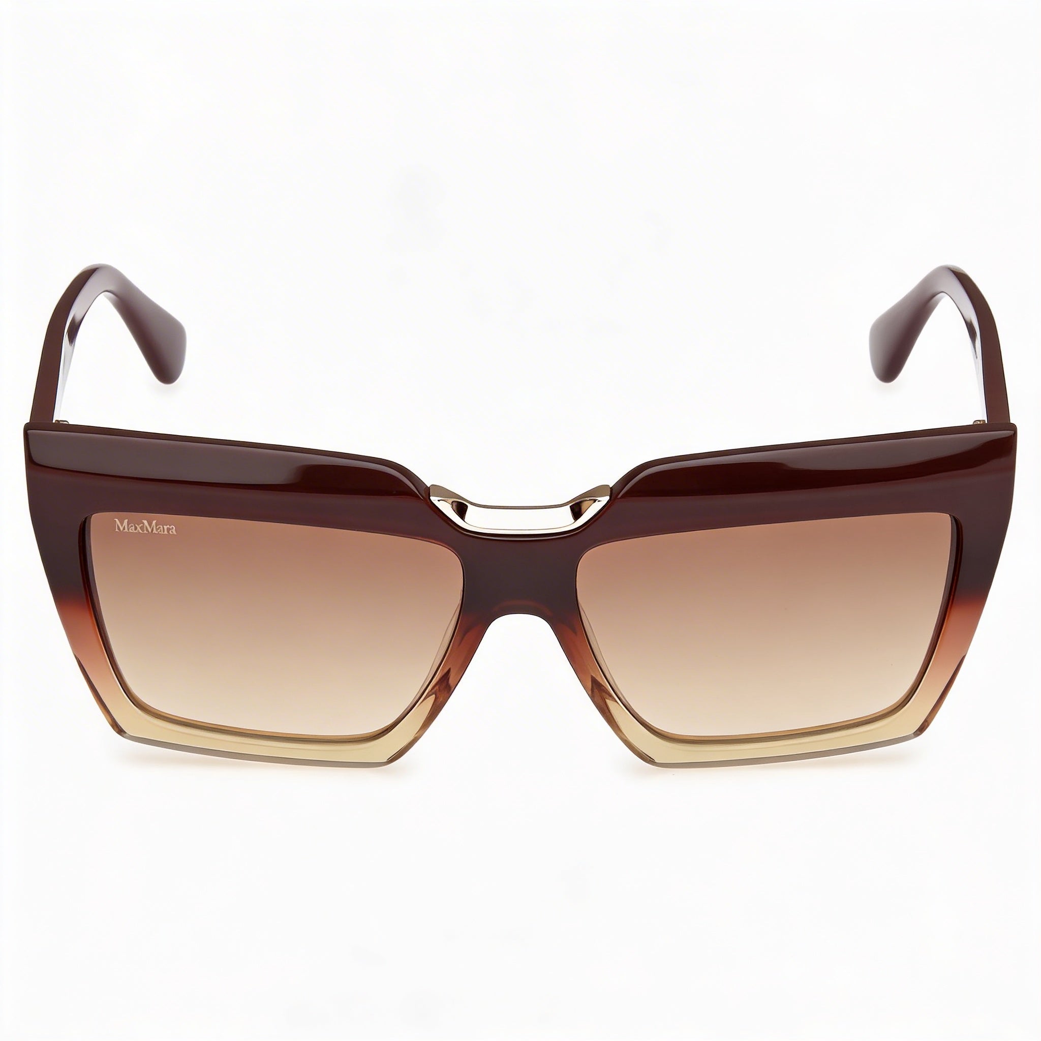 MaxMara Mm0137 Women's Acetate Gradient Brown UV Protection Sunglasses 56mm, Photo 2