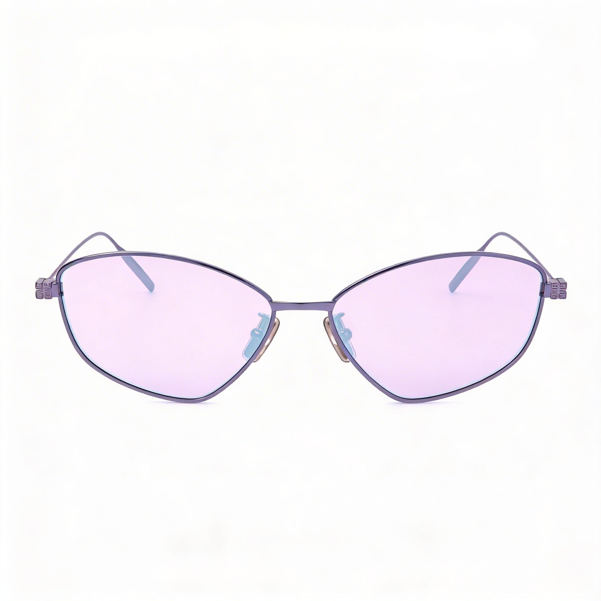 Gafas de sol Givenchy Casual para mujer con lentes metalizadas en azul claro y gris brillante de 59 mm, Photo 2