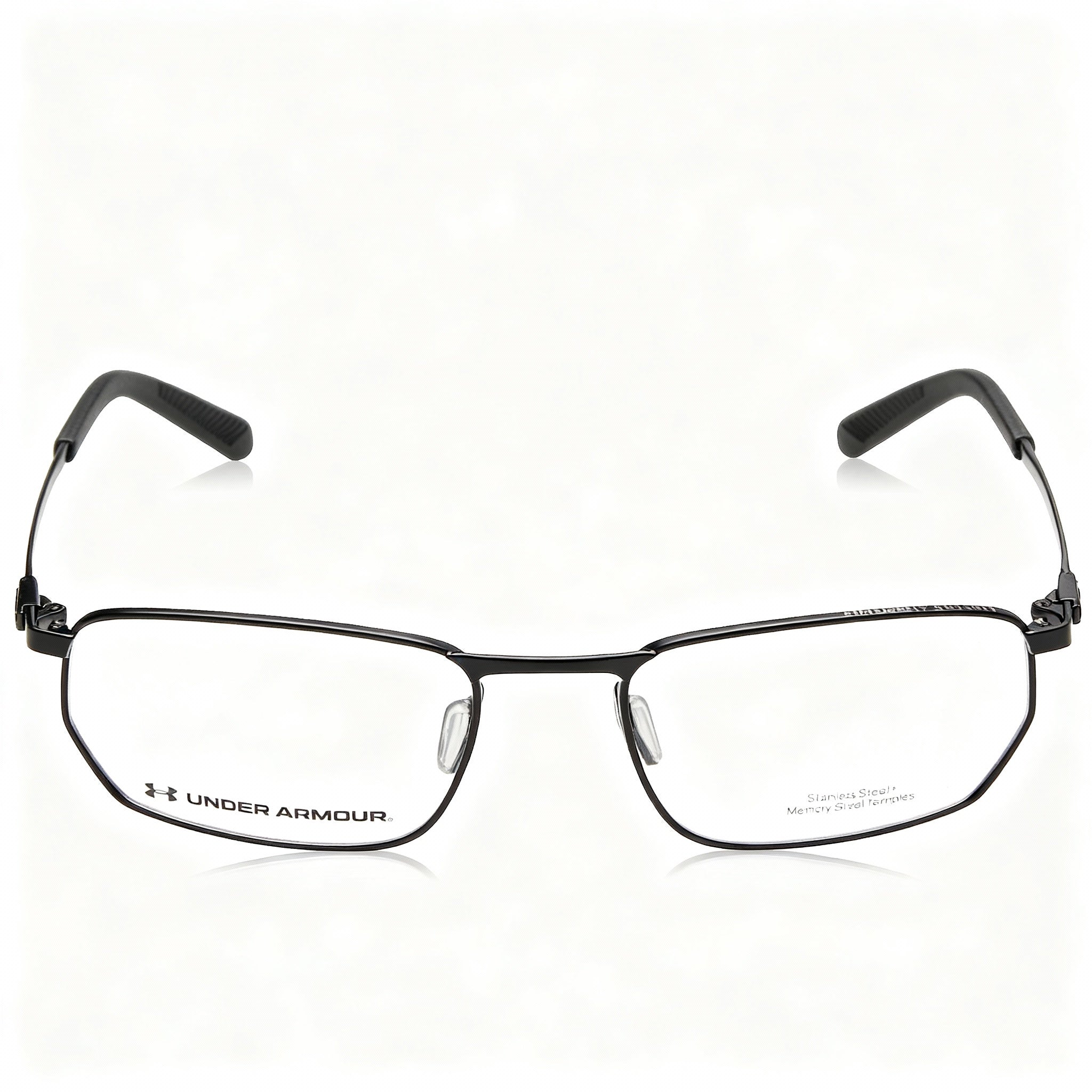Under Armour UA 5046/G Men's Stainless Steel Optical Frames in Matt Black, 55mm Lens Width, Photo 2