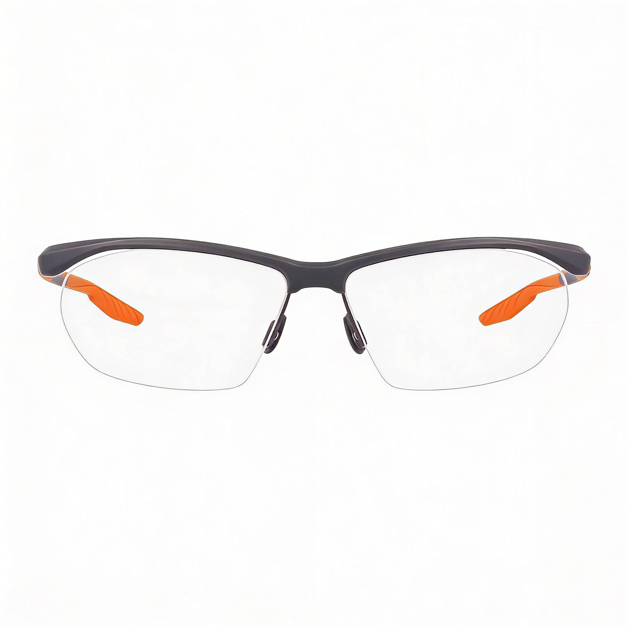 Nike 7401 Unisex Metal Frame Eyewear with Polycarbonate Lenses, Matte Dark Grey Frame & Lenses, Size 58, Photo 2