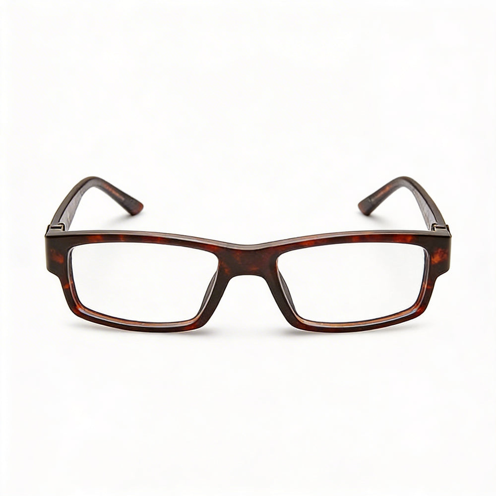 Smith Odyssey FWH 53 Men's Vintage Tortoise Plastic Full Rim Rectangle Clear Lens Eyeglasses 53mm