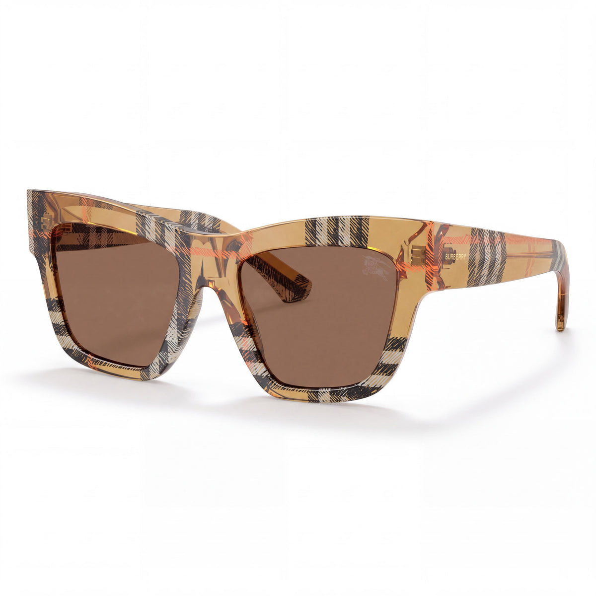 Gafas de sol polarizadas de carey marrón oscuro para mujer de BURBERRY, Photo 1