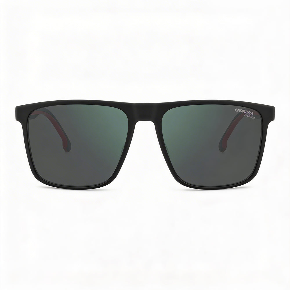 Gafas de sol rectangulares polarizadas de plástico Carrera 8064/S para hombre, color negro, rojo, verde y gris, alto contraste, 57 mm