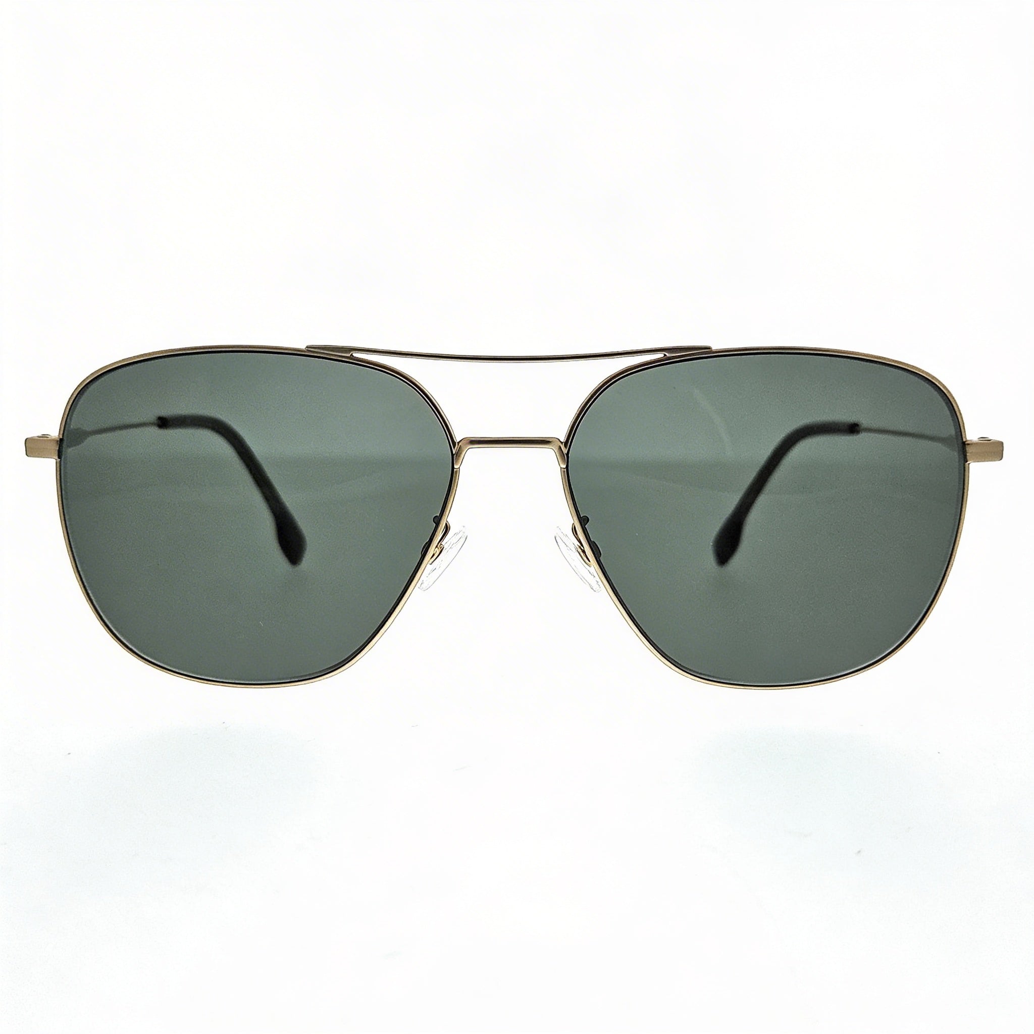 Hugo Boss 1557/O/F/S Aoz Aoz Men's Matte Gold Plastic Frame Brown Non-Polarized UV Protection Sunglasses 62mm, Photo 2