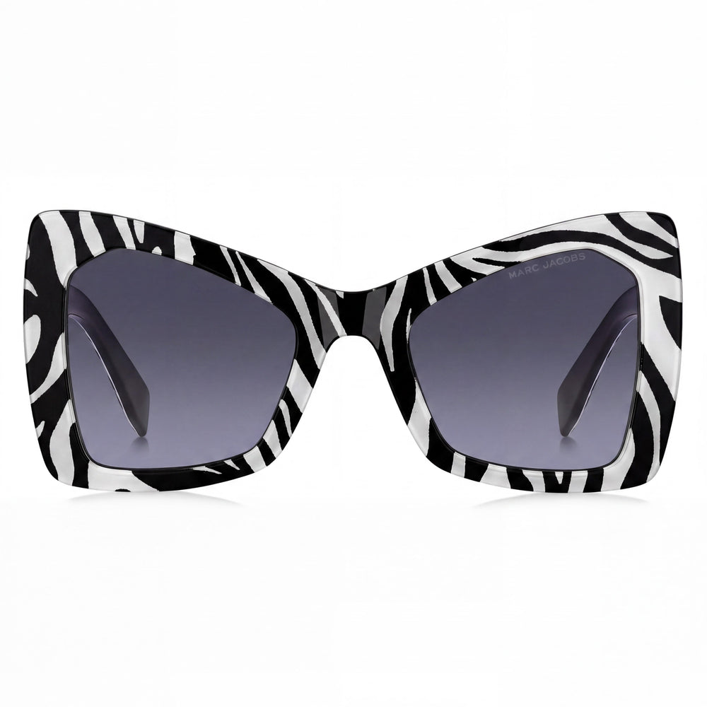 Marc Jacobs Classic Women's Black and White Pattern Plastic Frame Pattern Black White Lens Non-Polarized Sunglasses 52mm