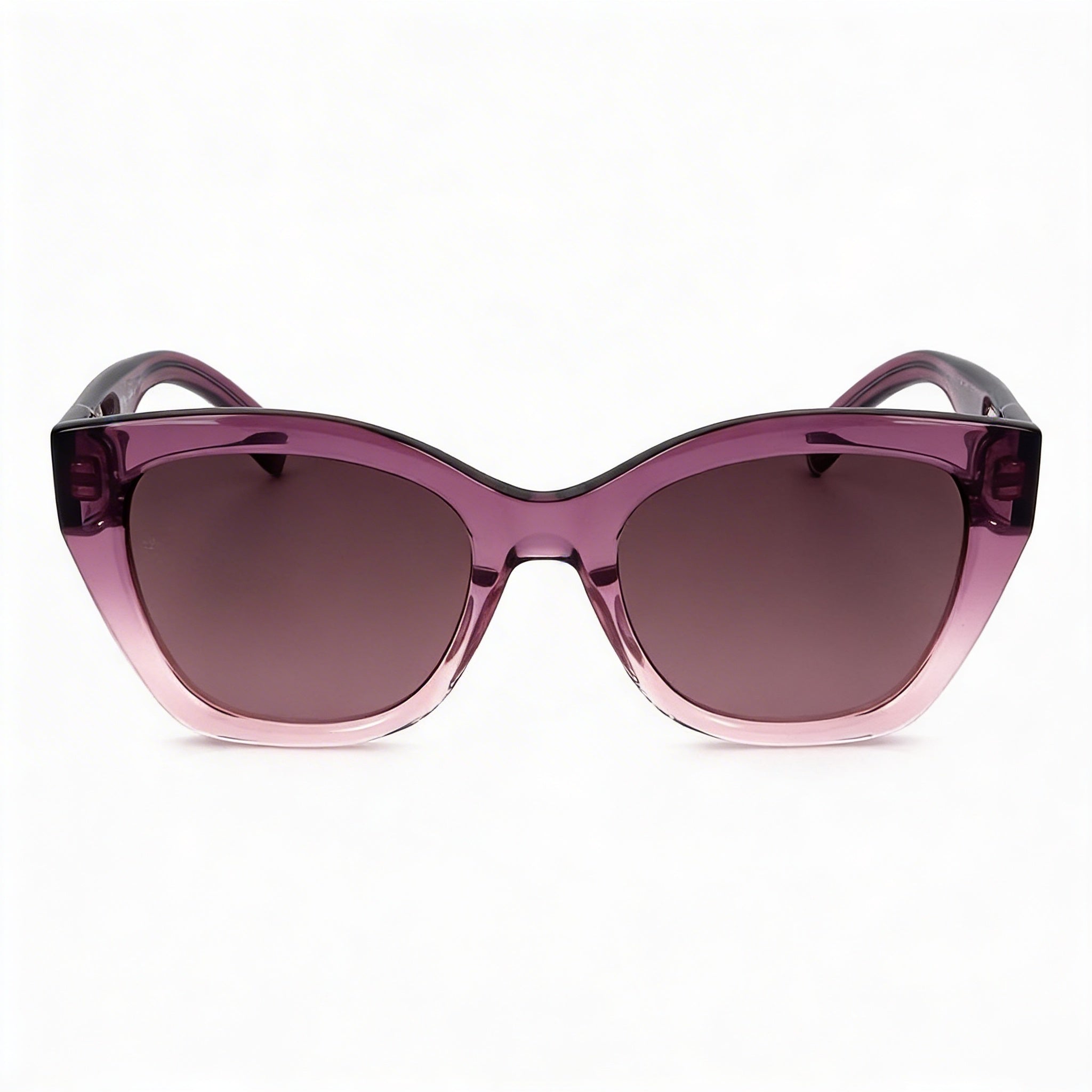 Tommy Hilfiger Modern Preppy Gafas de sol de acetato a cuadros morado prisma con doble tono rosa y protección UV para mujer de 52 mm, Photo 2