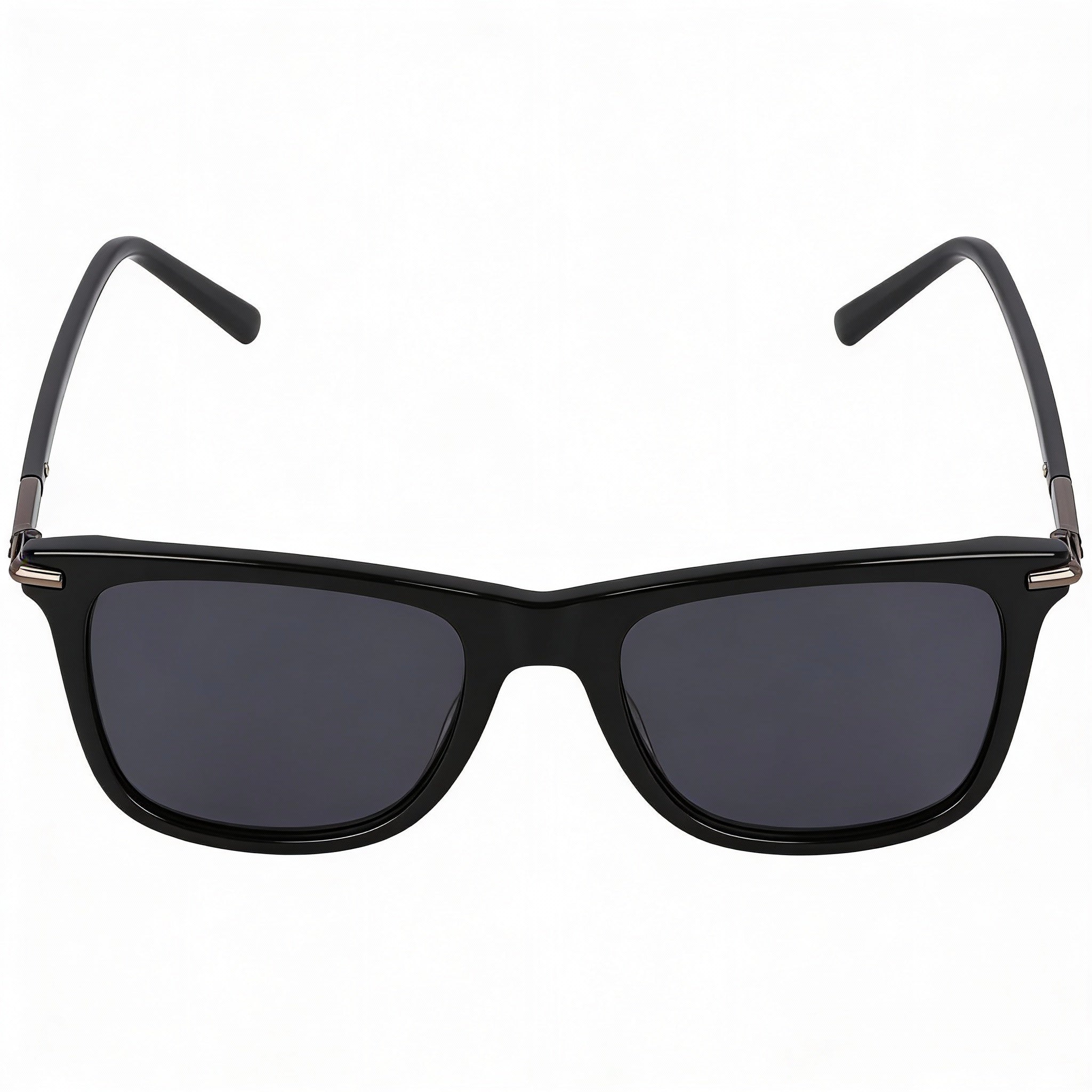 Ferragamo Sf2028s Unisex Black Titanium Modified Rectangle Sunglasses 54mm