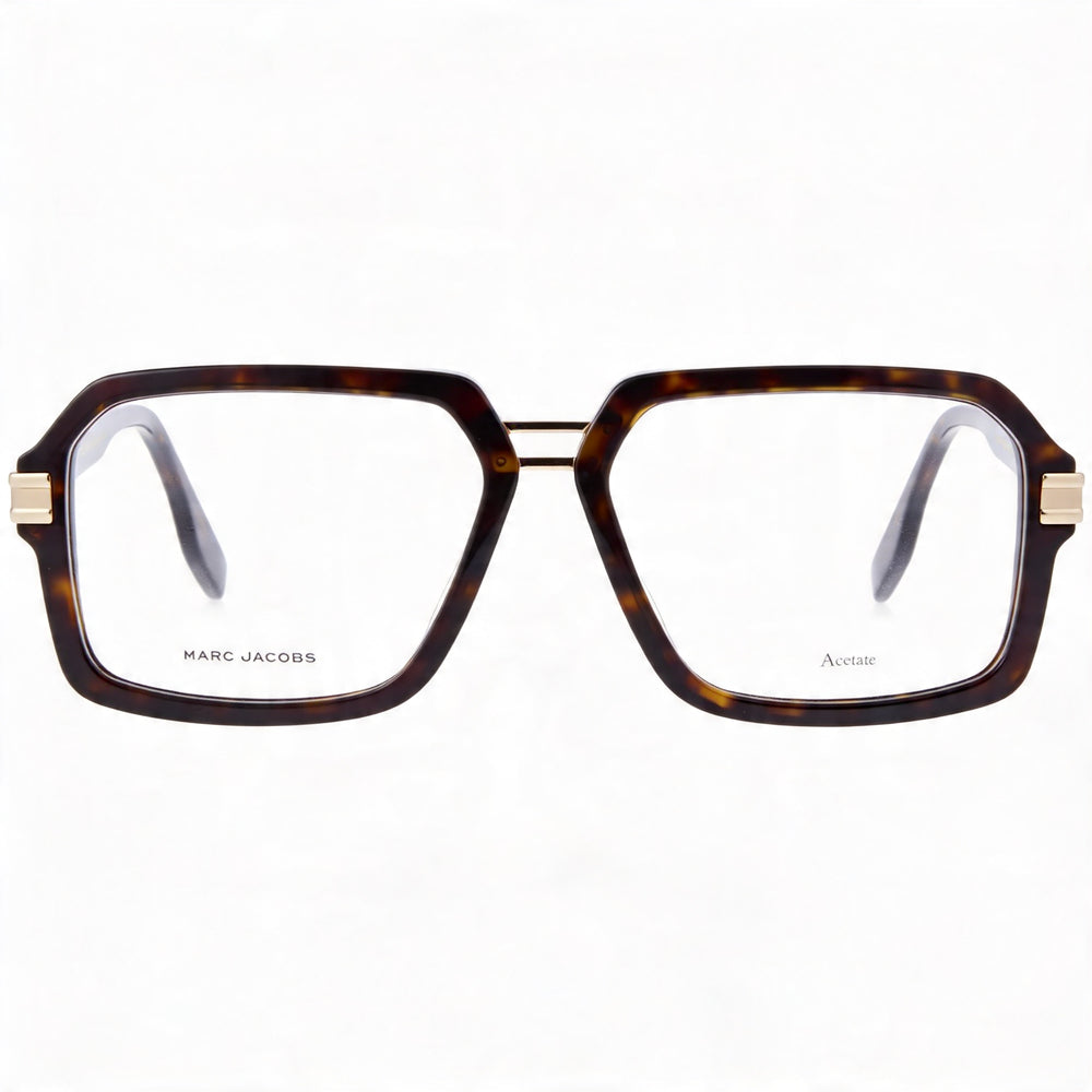 Marc Jacobs Modern Eyeglasses for Men - Havana Acetate Frame with Non-Polarized Polycarbonate Lenses 55mm