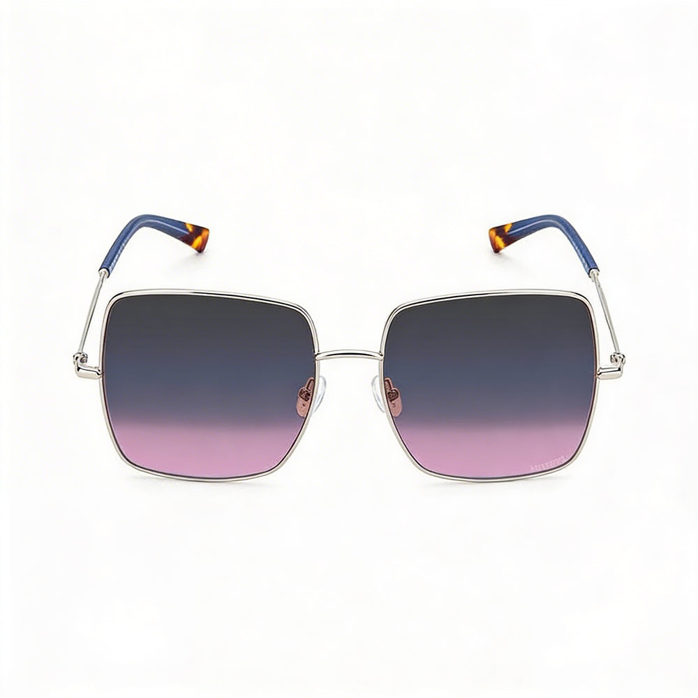 Gafas de sol casuales Missoni para mujer con montura de acero inoxidable de 58 mm