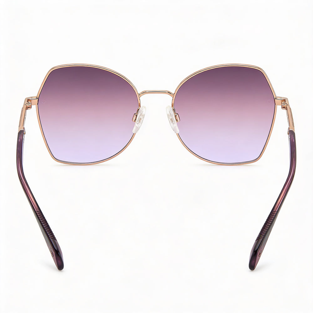 rag & bone Modern Unisex Red Gold Cat Eye/Butterfly Alloy Steel UV-Protection Sunglasses 57mm