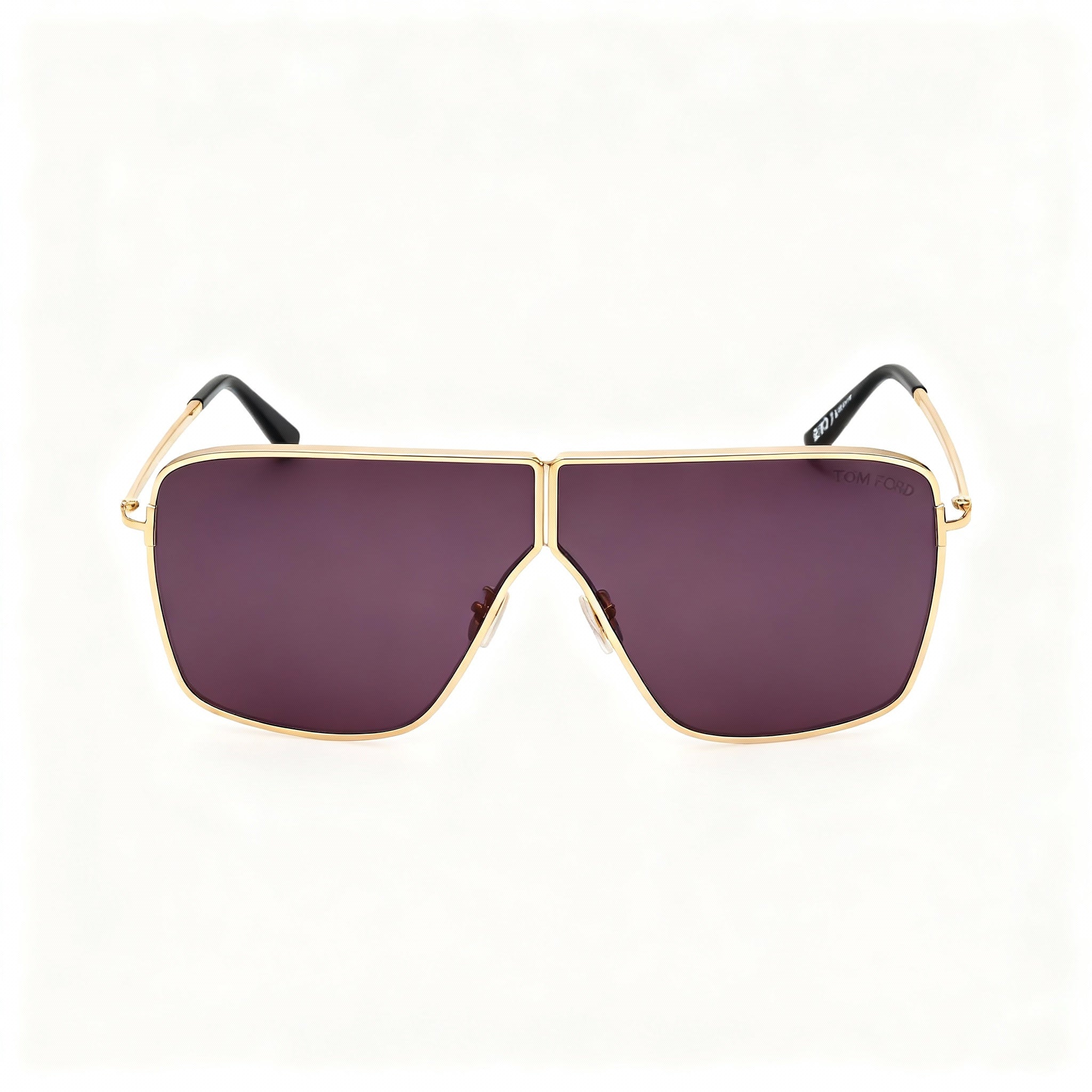 Tom Ford Classic Unisex Polarized UV Protection Sunglasses, Shiny Deep Gold Smoke Frame, Smoked Lenses