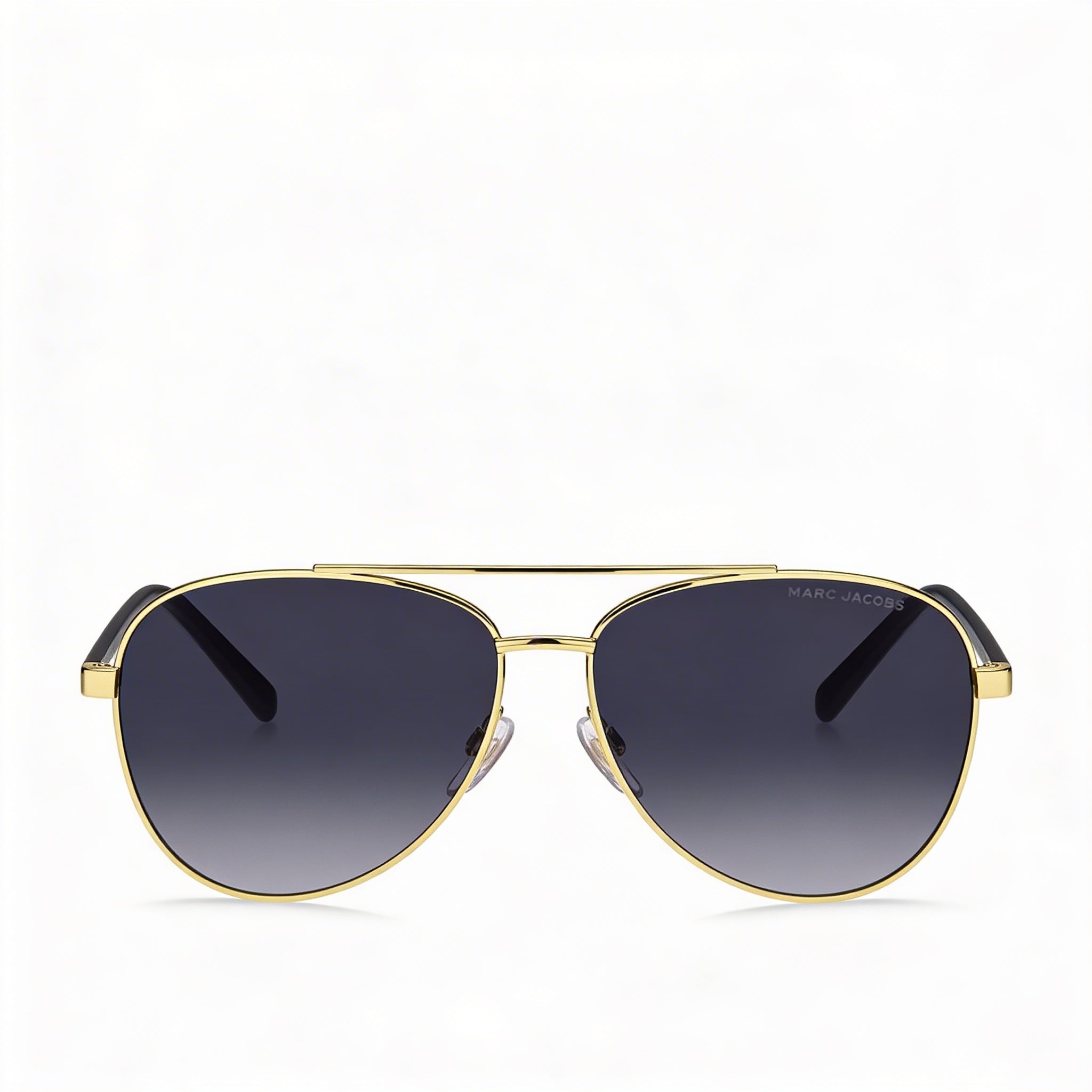 Gafas de sol unisex Marc Jacobs Marc 760/S de metal dorado y negro con lentes en gris oscuro 60-14-140, Photo 2