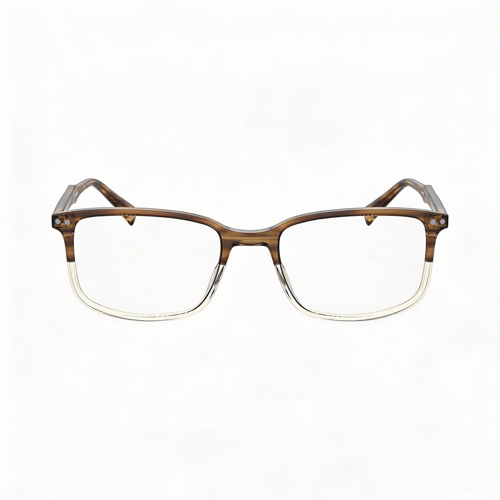 Levi's NOT Men's Brown Horn Plastic Frame Non Plastic Lenses 54-19-145mm