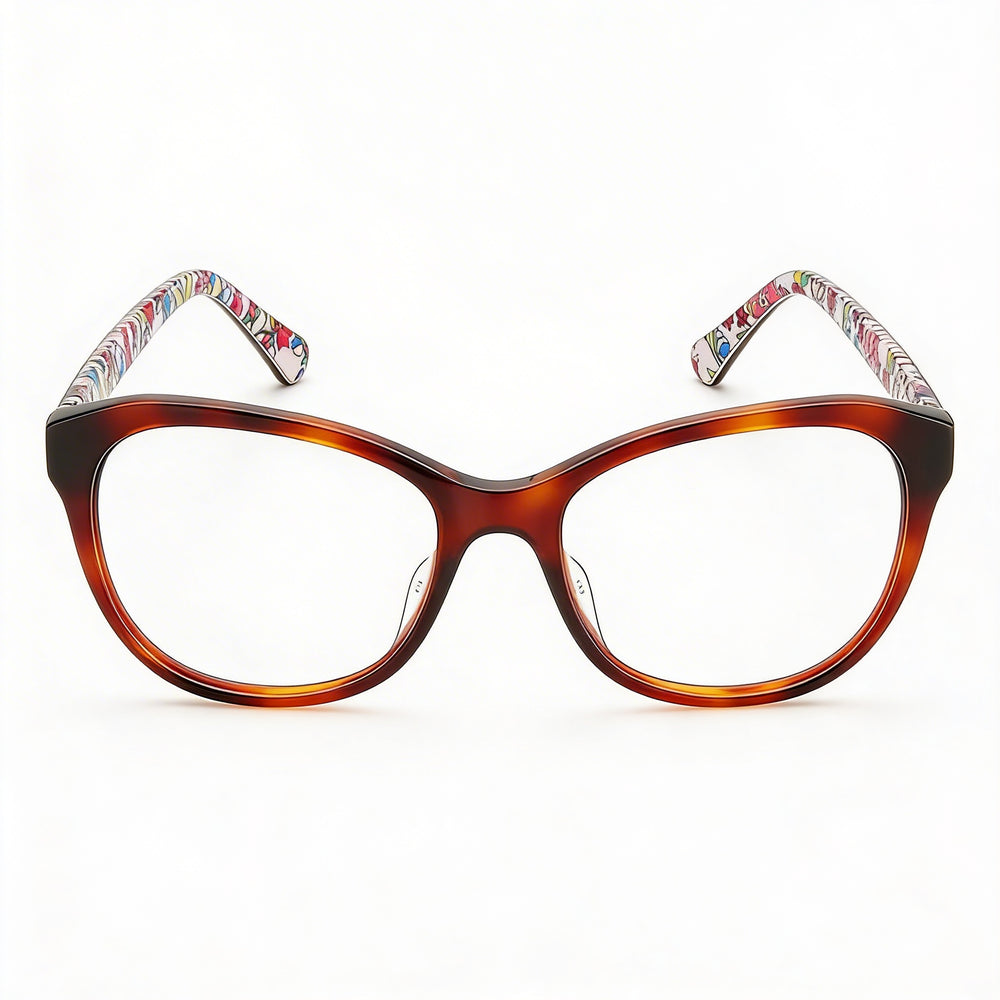 Kate Spade New York  Nataly Women's Dark Havana Plastic Eyewear Frame with Clear Plastic Lenses 51mm