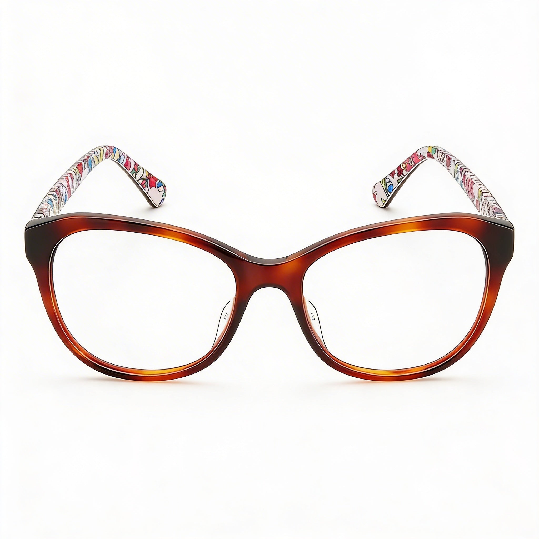 Kate Spade New York  Nataly Women's Dark Havana Plastic Eyewear Frame with Clear Plastic Lenses 51mm, Photo 1