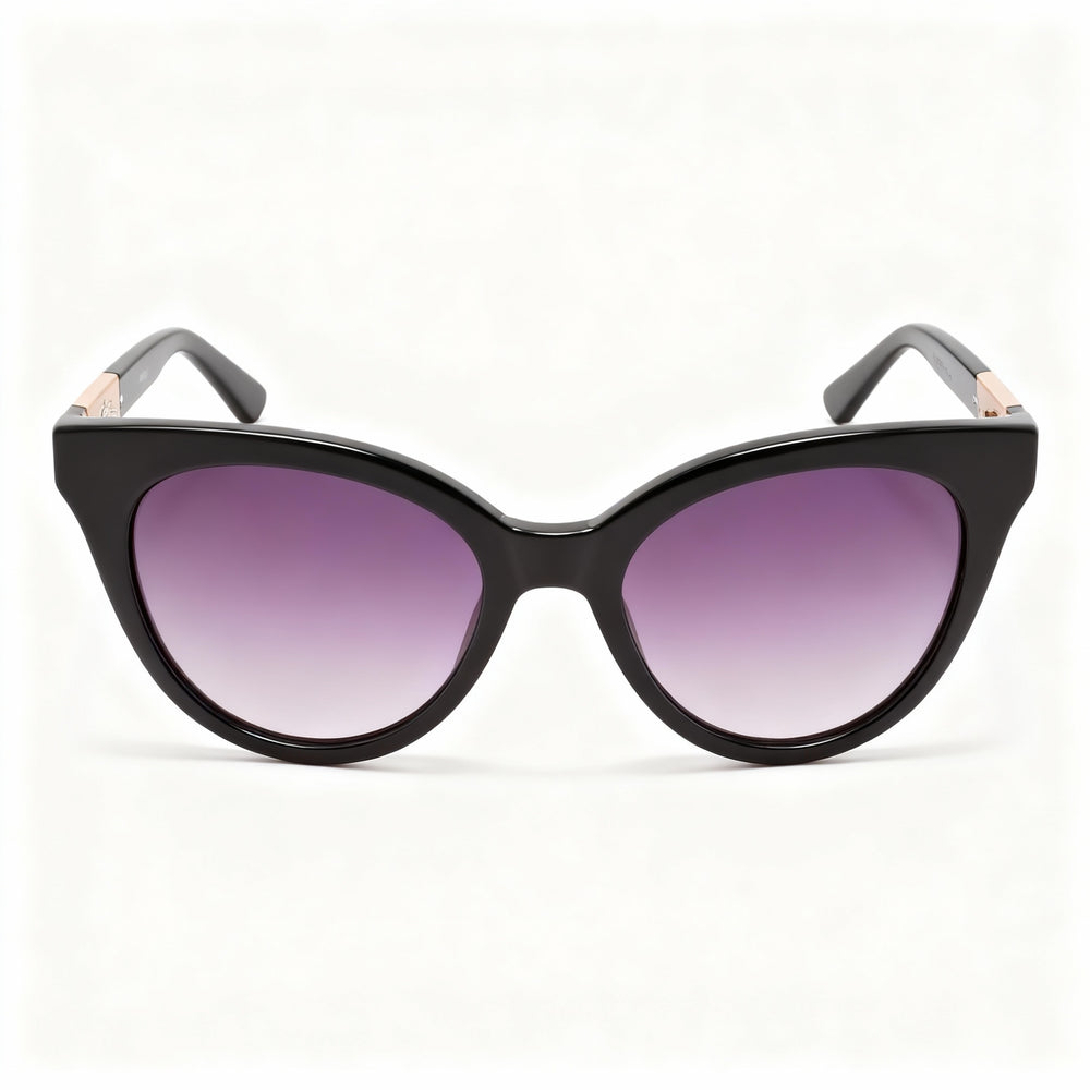 Longchamp LO697S 59349 Women's Casual Stainless Steel Sunglasses, Black White Frame, Black Lens, 53mm