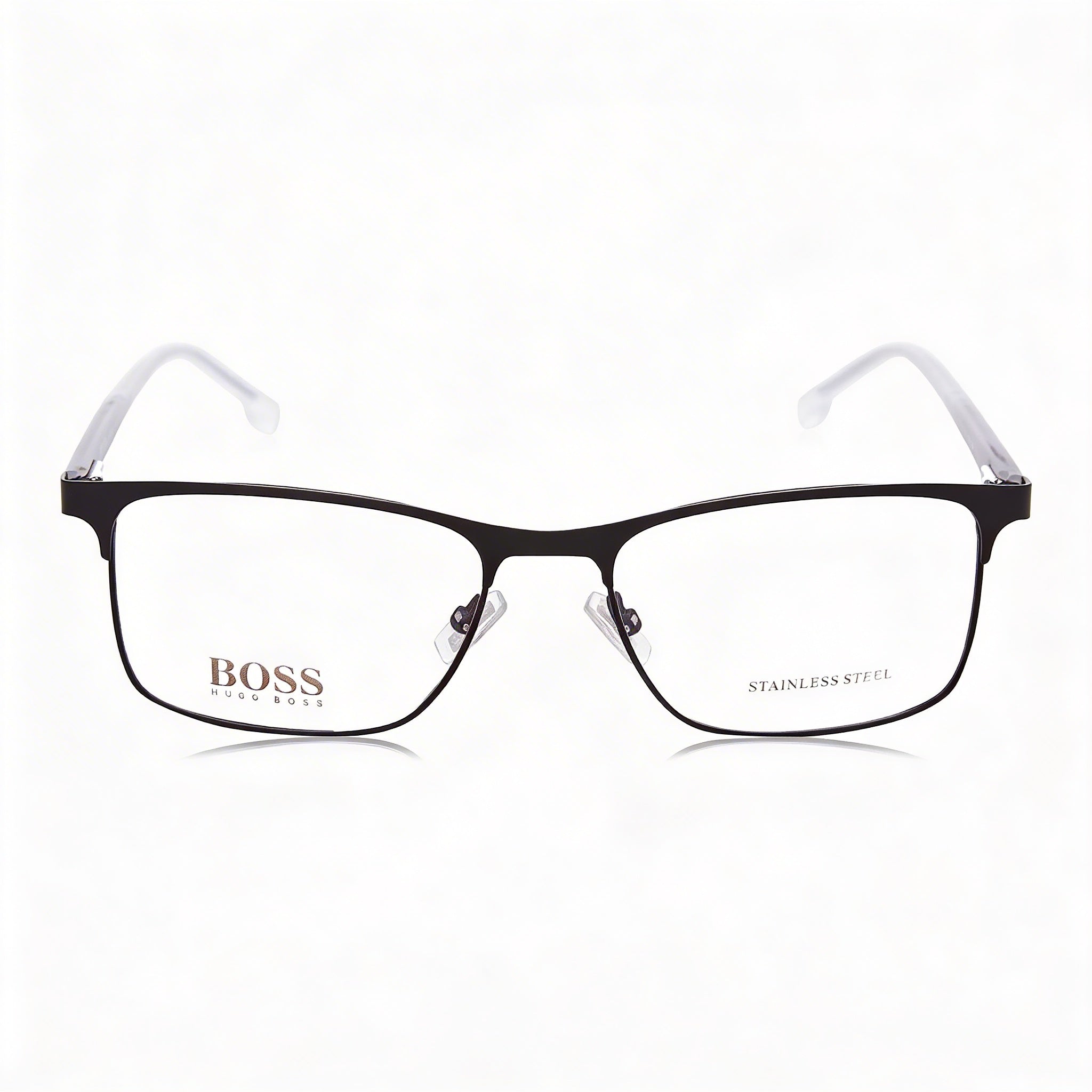 BOSS 0967/It Unisex Matt Black Metal Frame Non- Polycarbonate Eyeglasses 56-18, Photo 1