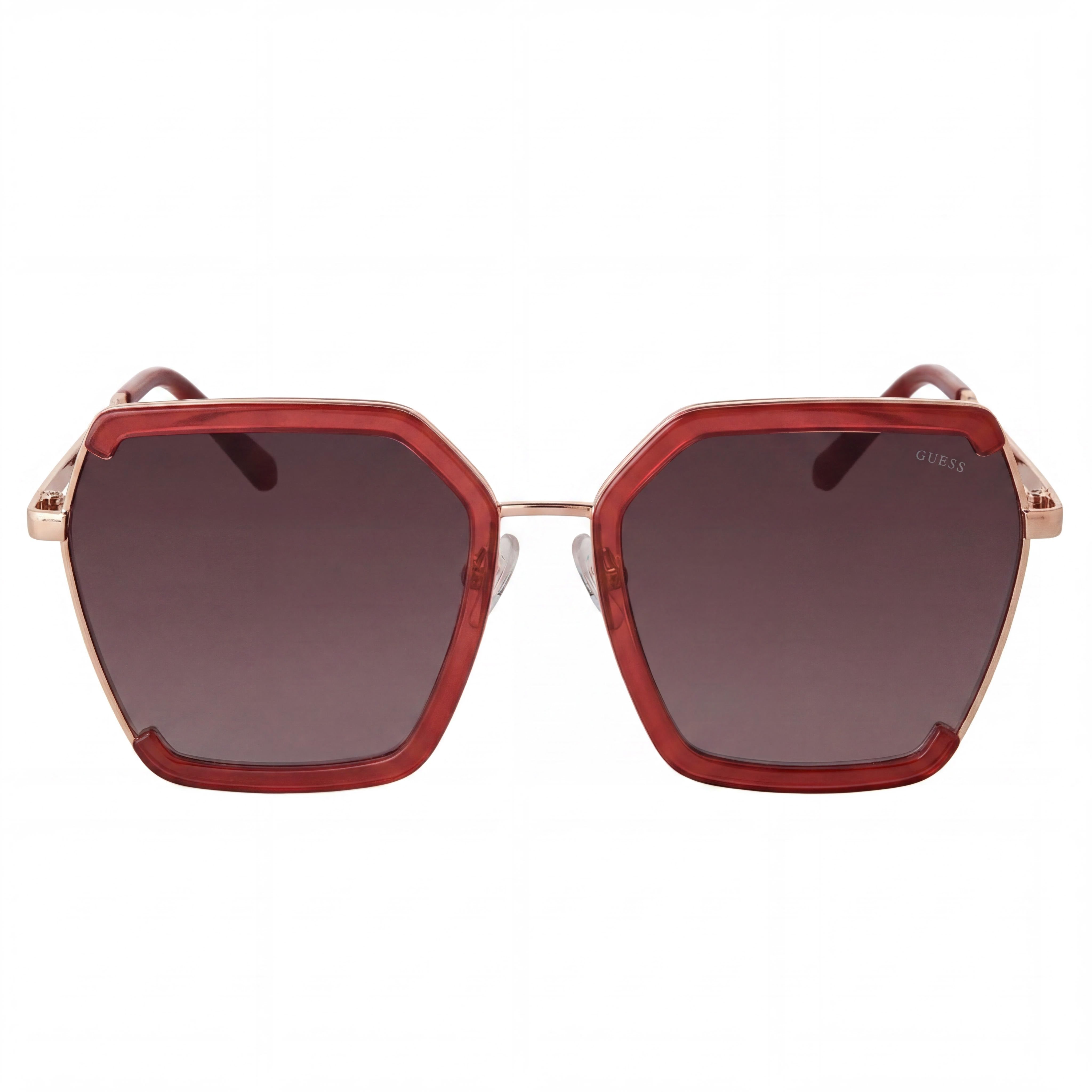 Gafas de sol GUESS GF0418 para mujer, diseño de mariposa, metal, burdeos brillante, degradado, no polarizadas, UV400, 58 mm, Photo 2