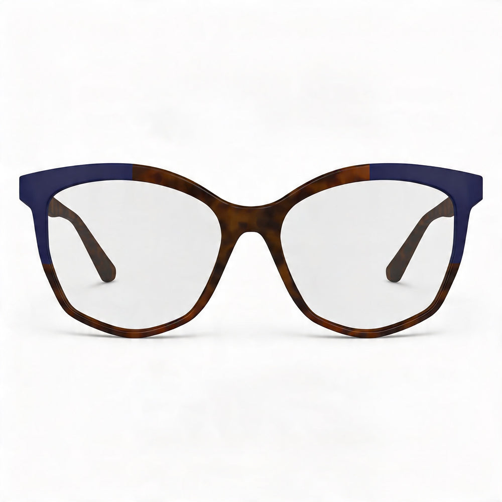 KARL LAGERFELD Kl6154 Unisex Acetate Tortoise Blue Non-Polarized Sunglasses 55-16-140