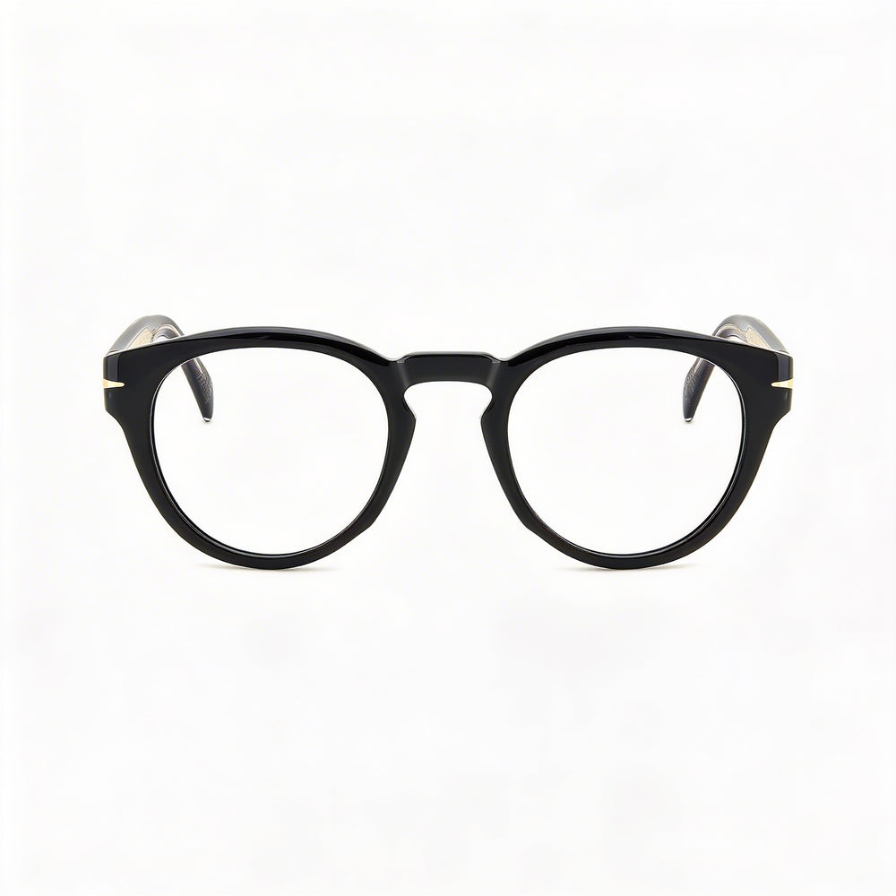 Gafas de sol David Beckham Db 7114 para hombre, estilo moderno, con montura de acetato negro y lentes negras, ancho de lente de 48 mm.