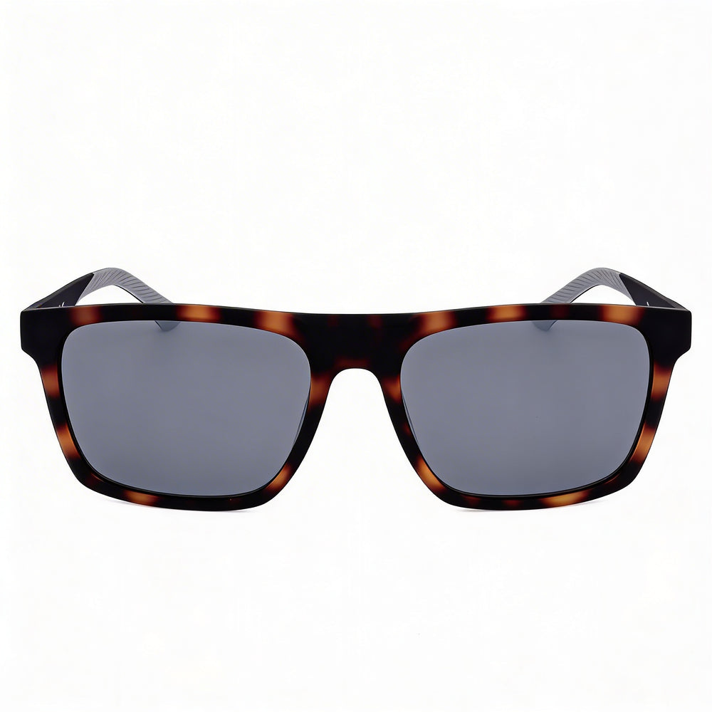 Lacoste L957s Men's Matte Havana Plastic Frame Grey Mirror Lens with UV Protection Sunglasses 56mm