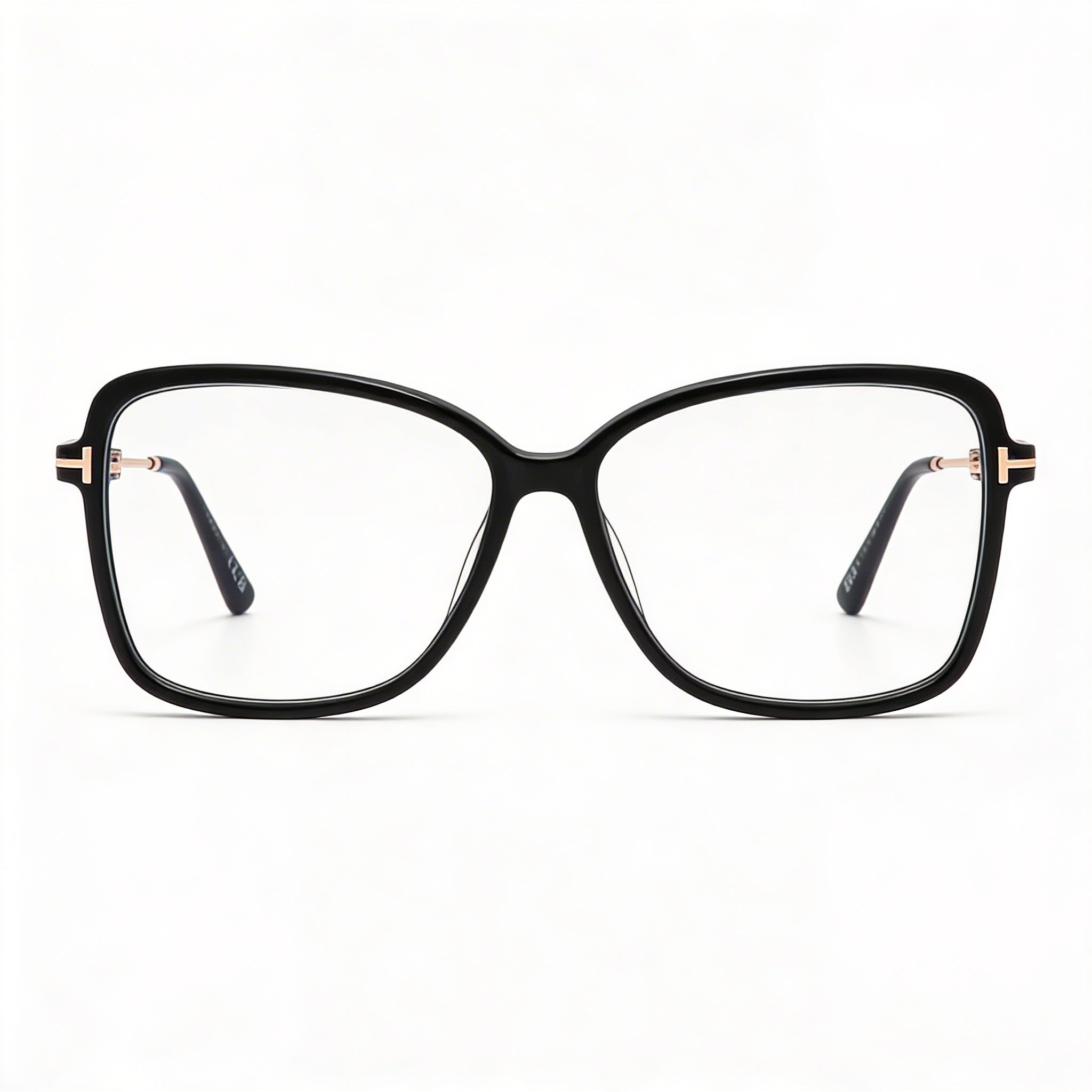 Tom Ford Classic Unisex Eyewear, Shiny Black Frame, Black Lenses, Bridge 13mm, Temple 140mm, Photo 2