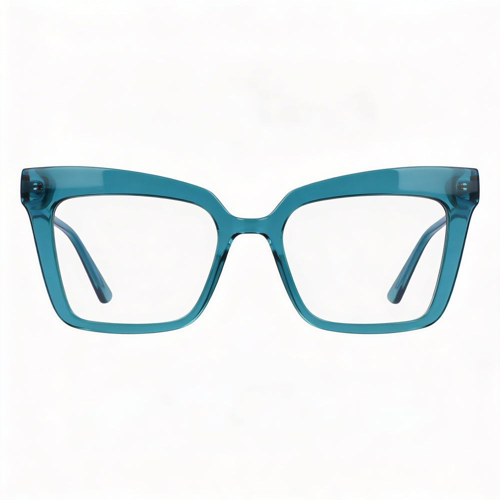 KARL LAGERFELD Modern KL6136 Sunglasses for Women with Injected Frame, Petrol Color, and Polycarbonate Lenses 51mm