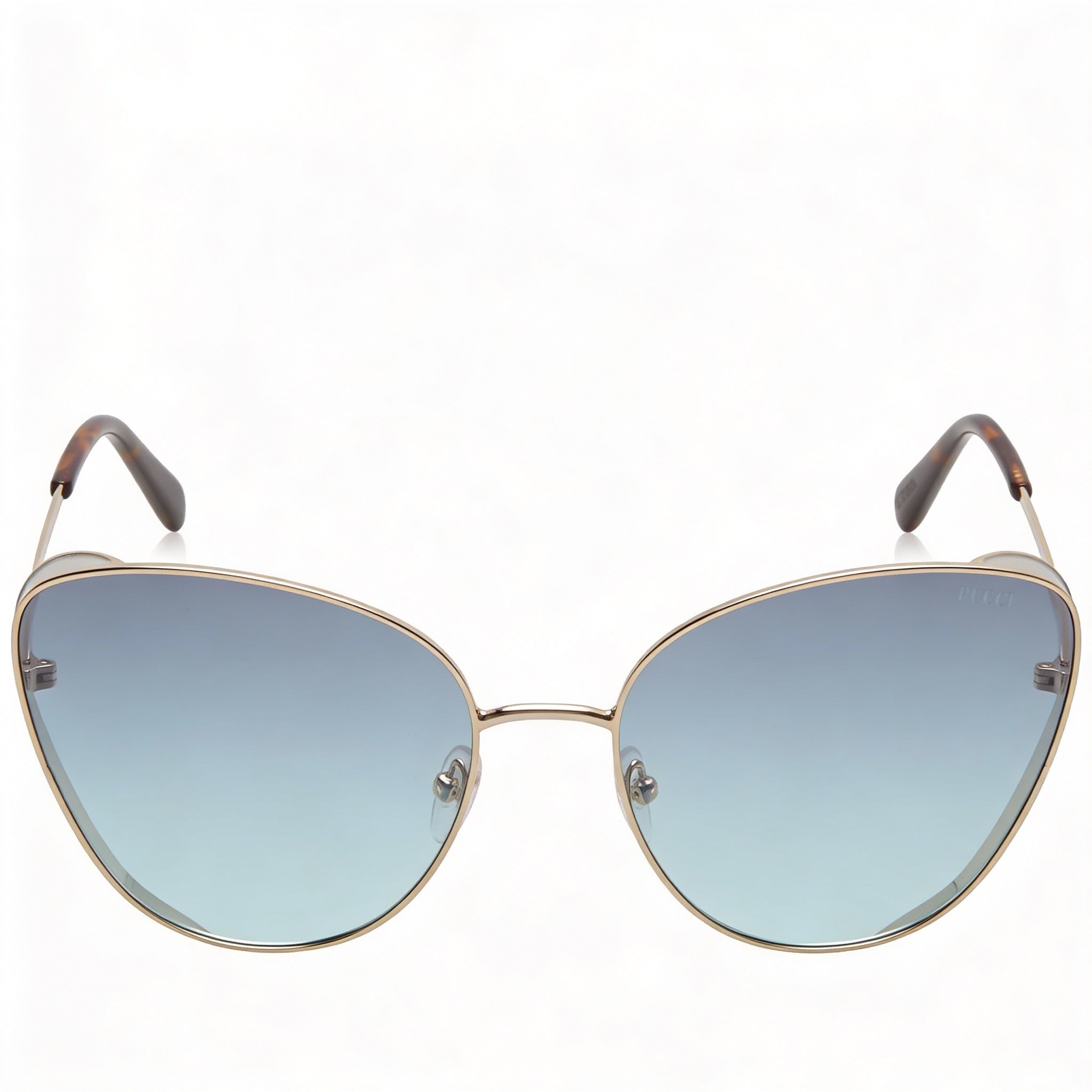 Gafas de sol unisex modernas Emilio Pucci, con montura de metal 32B y lentes de policarbonato no polarizado, tamaño 61 mm, Photo 2