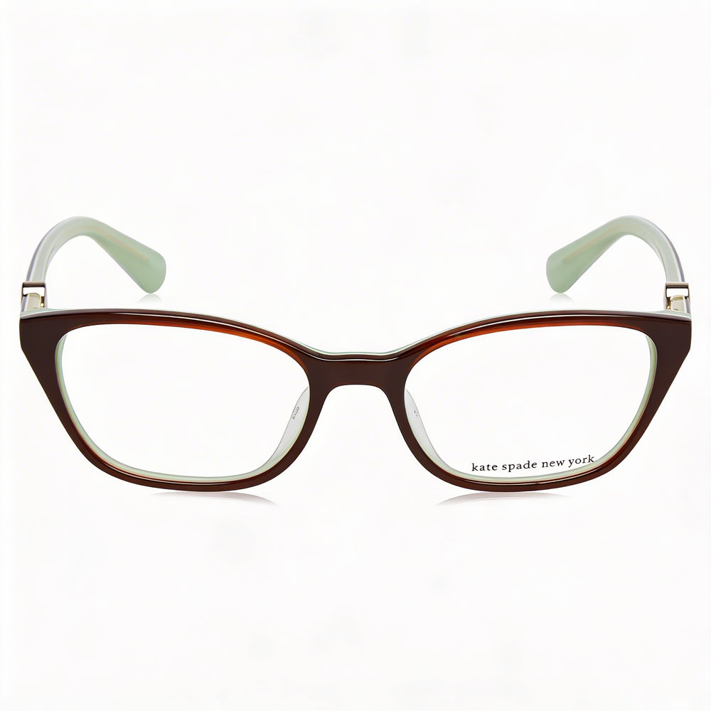 Gafas de sol unisex Emmalee de kate spade new york con montura de plástico marrón y lentes de policarbonato marrón de 49 mm