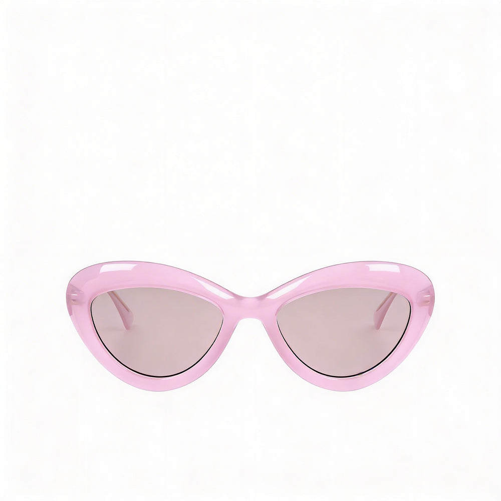 Gafas de sol Moschino MOS163/S para mujer, de plástico, con forma de ojo de gato, color rosa, 100 % protección UV, no polarizadas, 55 mm