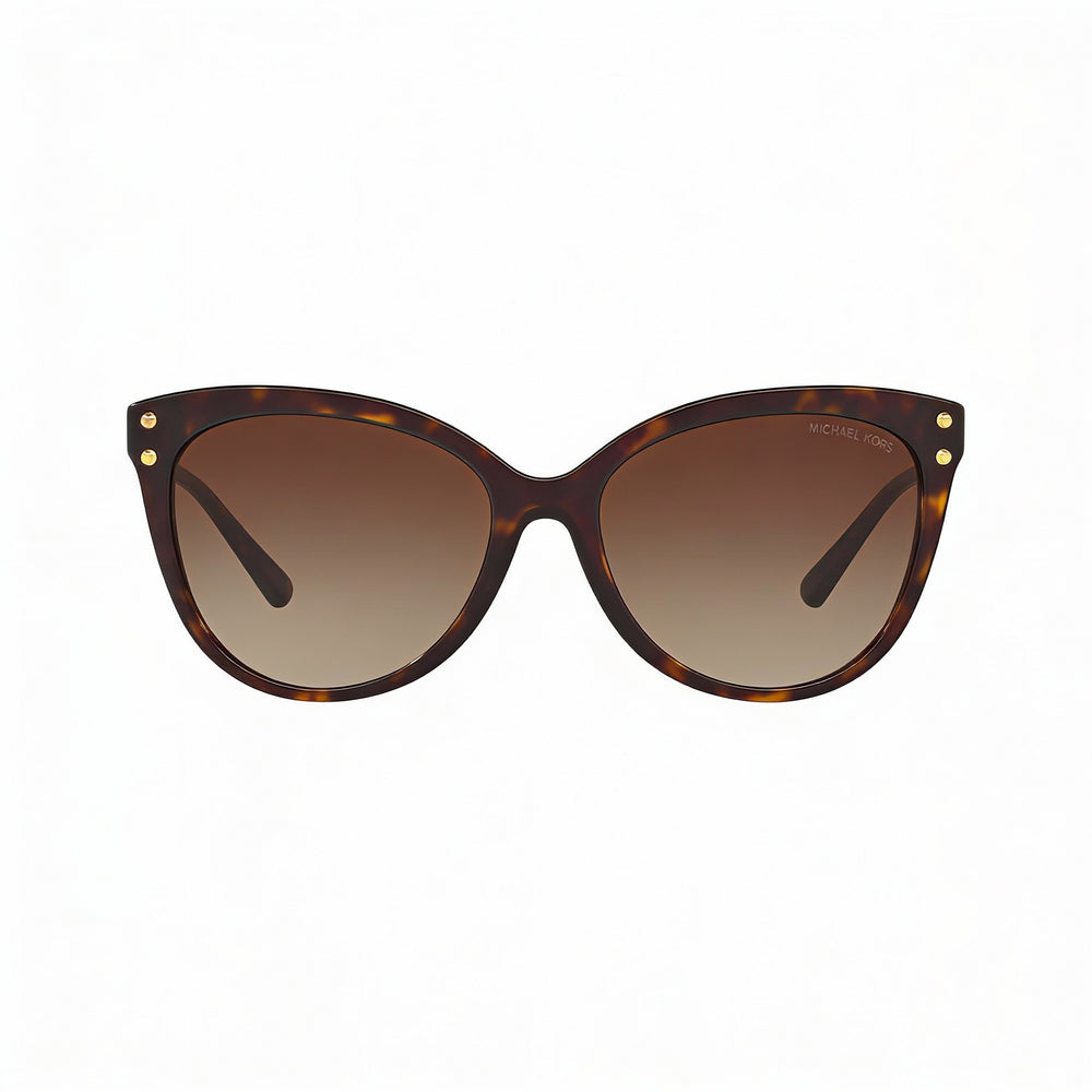 Michael Kors Women's Cat Eye Dark Tortoise Acetate Brown Gradient Non-Polarized 100% UV Protection 55mm Sunglasses