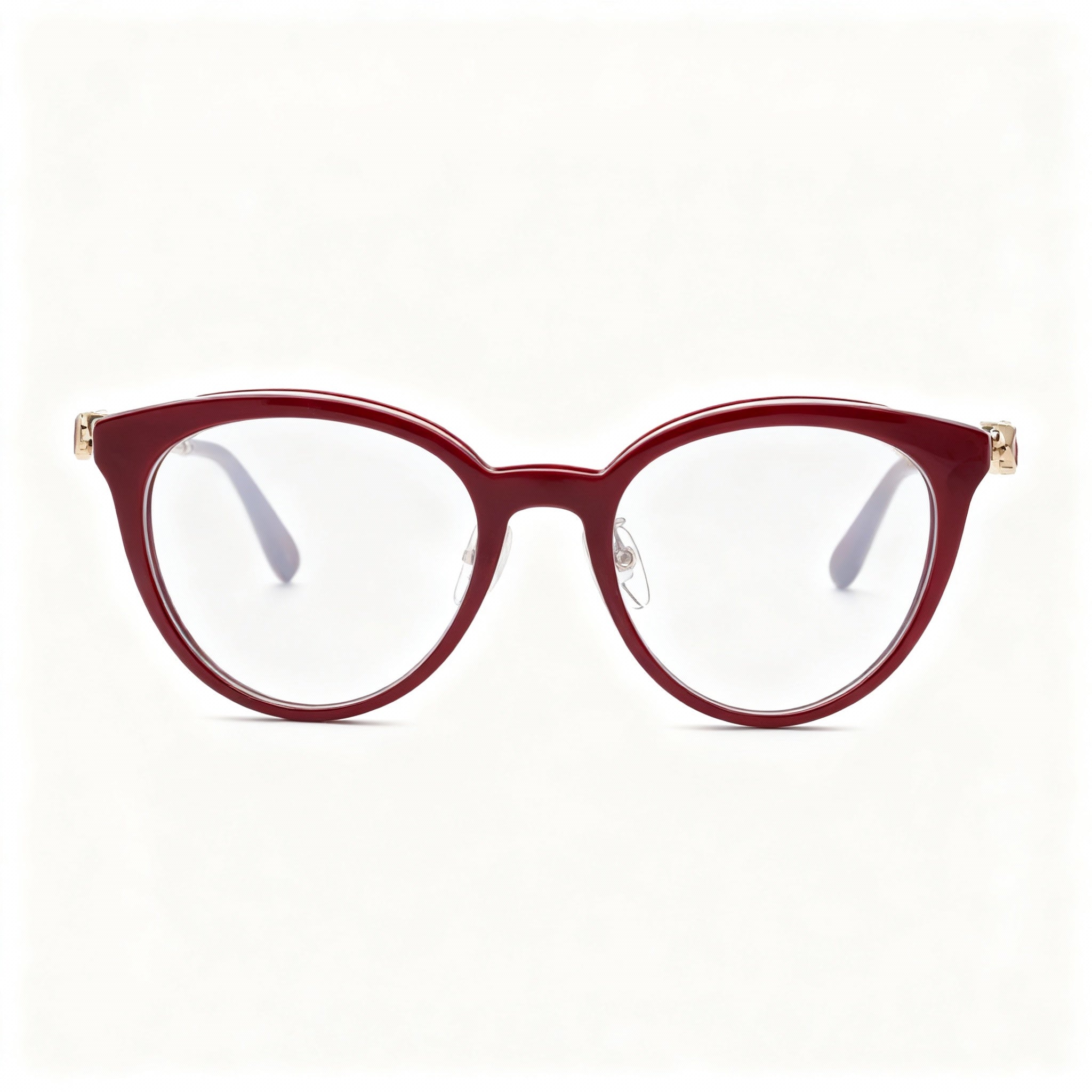Chopard VCH331S Women's Casual Eyeglasses with Combined Metal-Acetate Frame in Bordeaux, 53mm