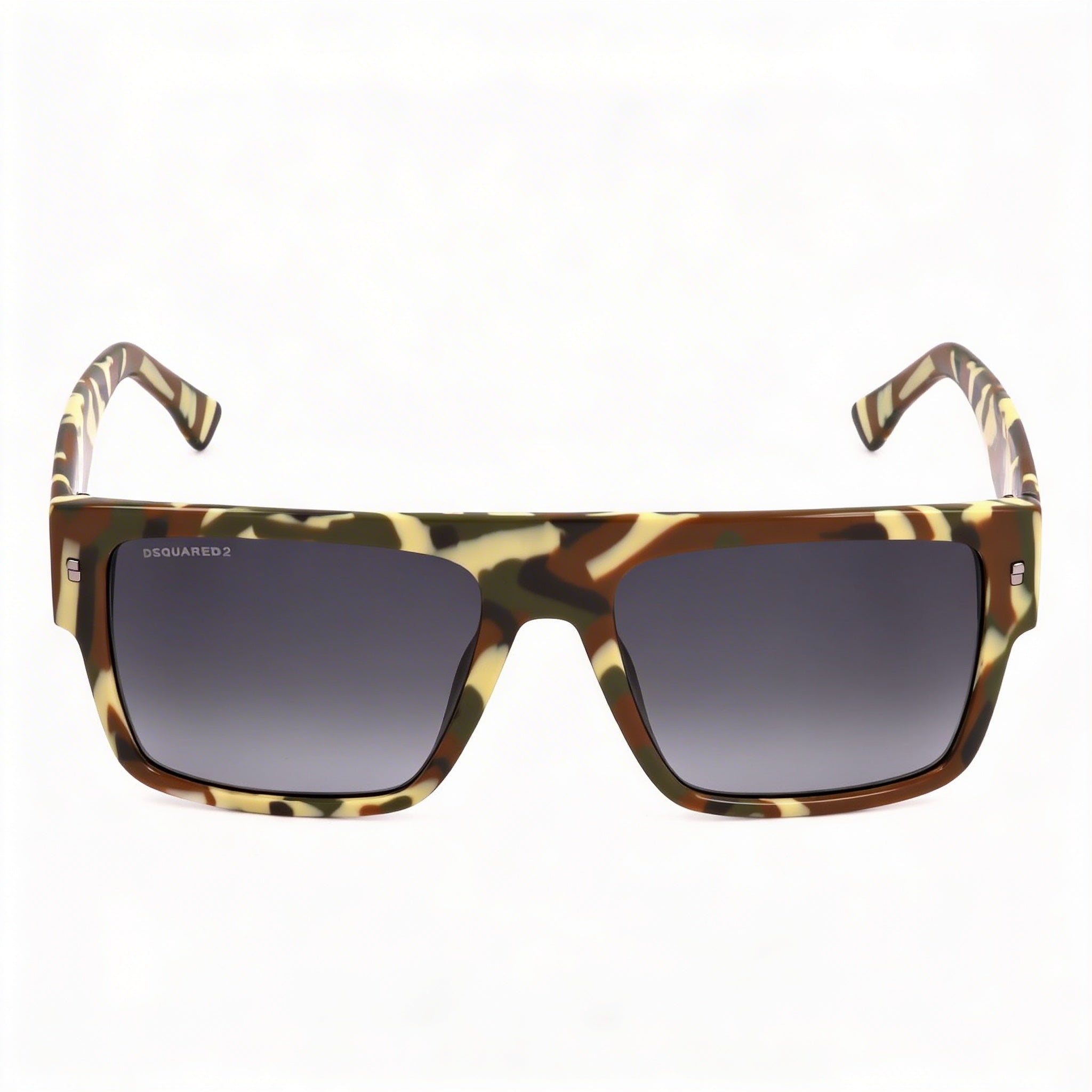 DSQUARED2 Icon 0003/S Camo Plastic Unisex Sunglasses, Gray Gradient Lenses, UV Protection 56-18-145, Photo 2