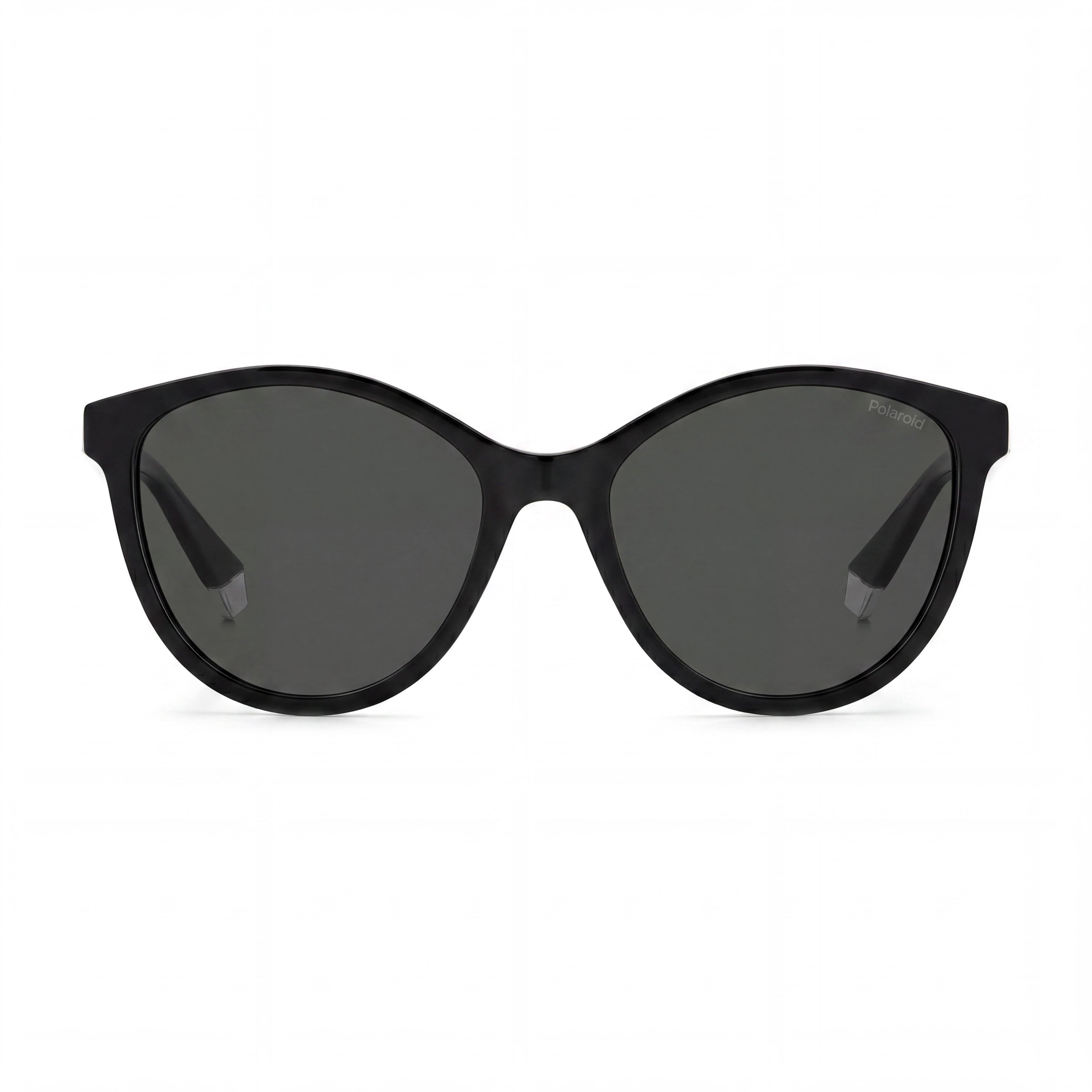 Polaroid Eyewear Pld 4133/S/X Women's Black Polycarbonate Grey Rectangular UV Protection Sunglasses 55-18-145, Photo 2