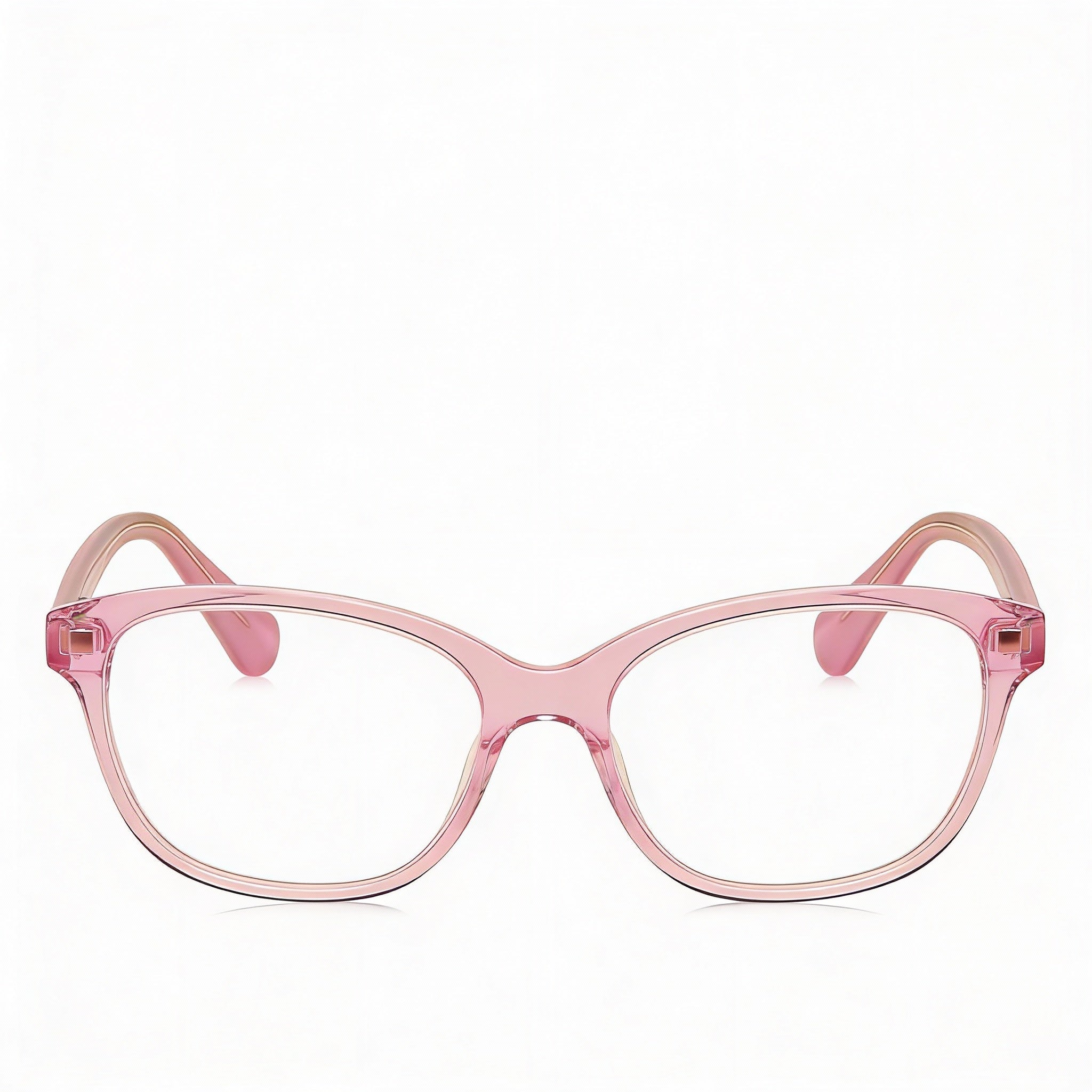 Montura moderna de acetato rosa transparente para mujer de Kate Spade New York con lentes en tonos rosa de 46 mm, Photo 2