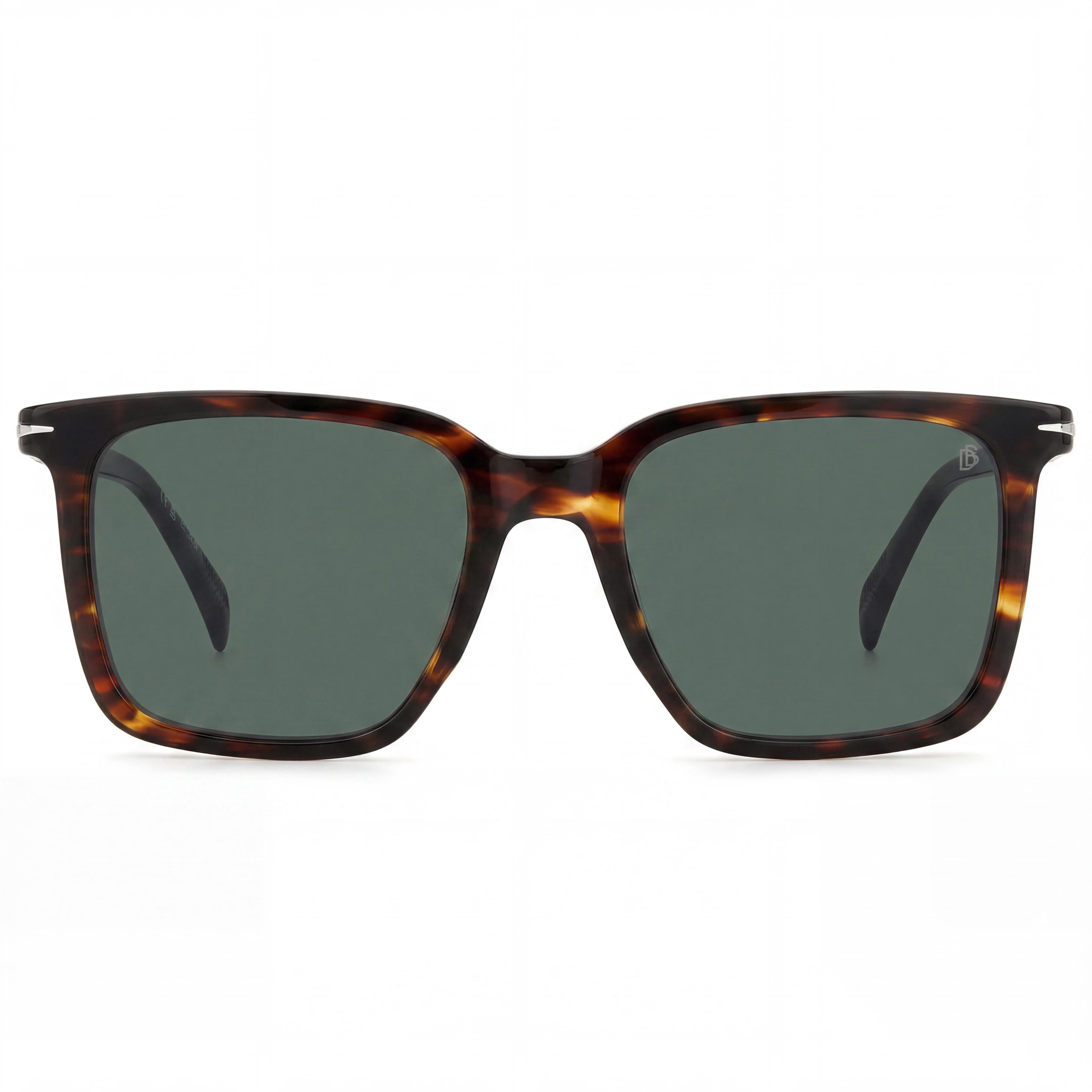 David Beckham Db 1130/S Unisex Green Mirror Acetate Frame Brown Horn Non-Polarized UV Lenses 53mm, Photo 2