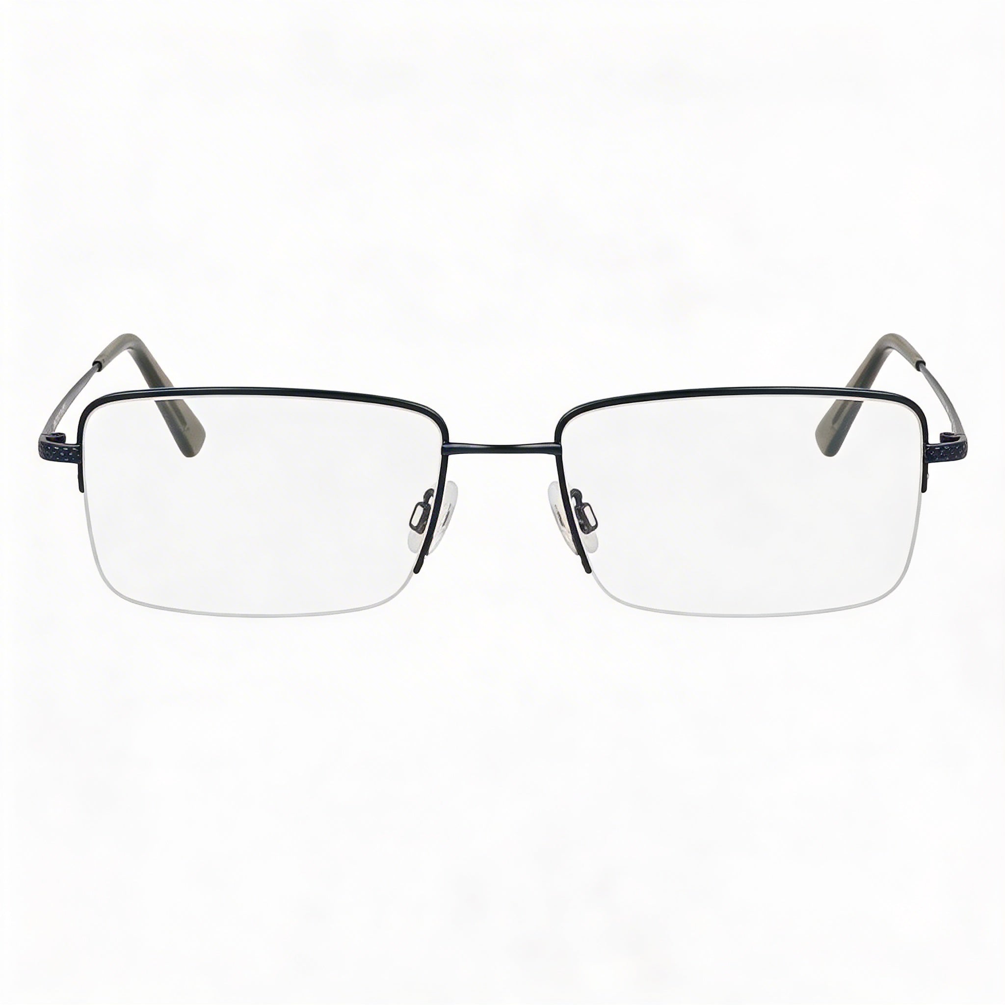 Flexon H6073 Men's Eyeglasses with Satin Navy Frame and Multicoloured Composite Lenses 2-18-150, Photo 1